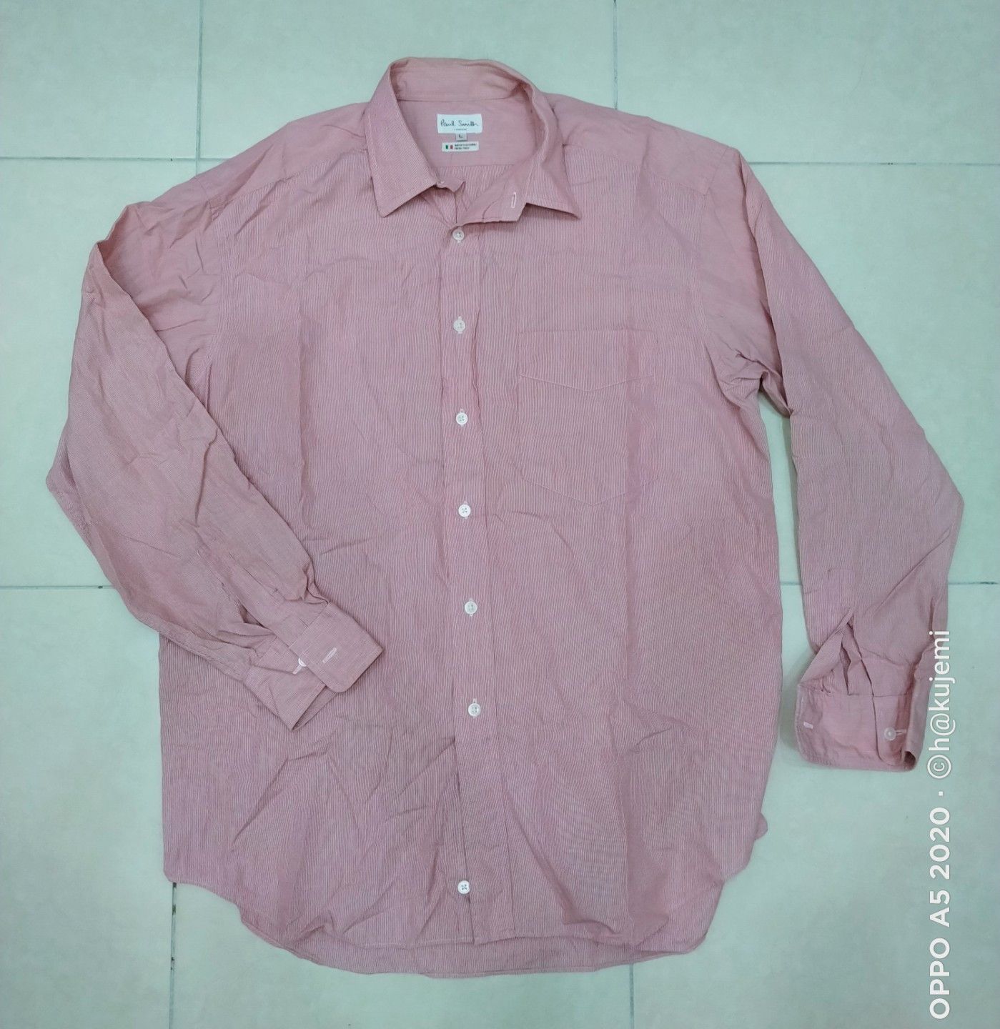 Designer × Paul Smith Paul Smith Rose Pink Button-Up Shirt Size US L / EU 52-54 / 3 - 5 Thumbnail