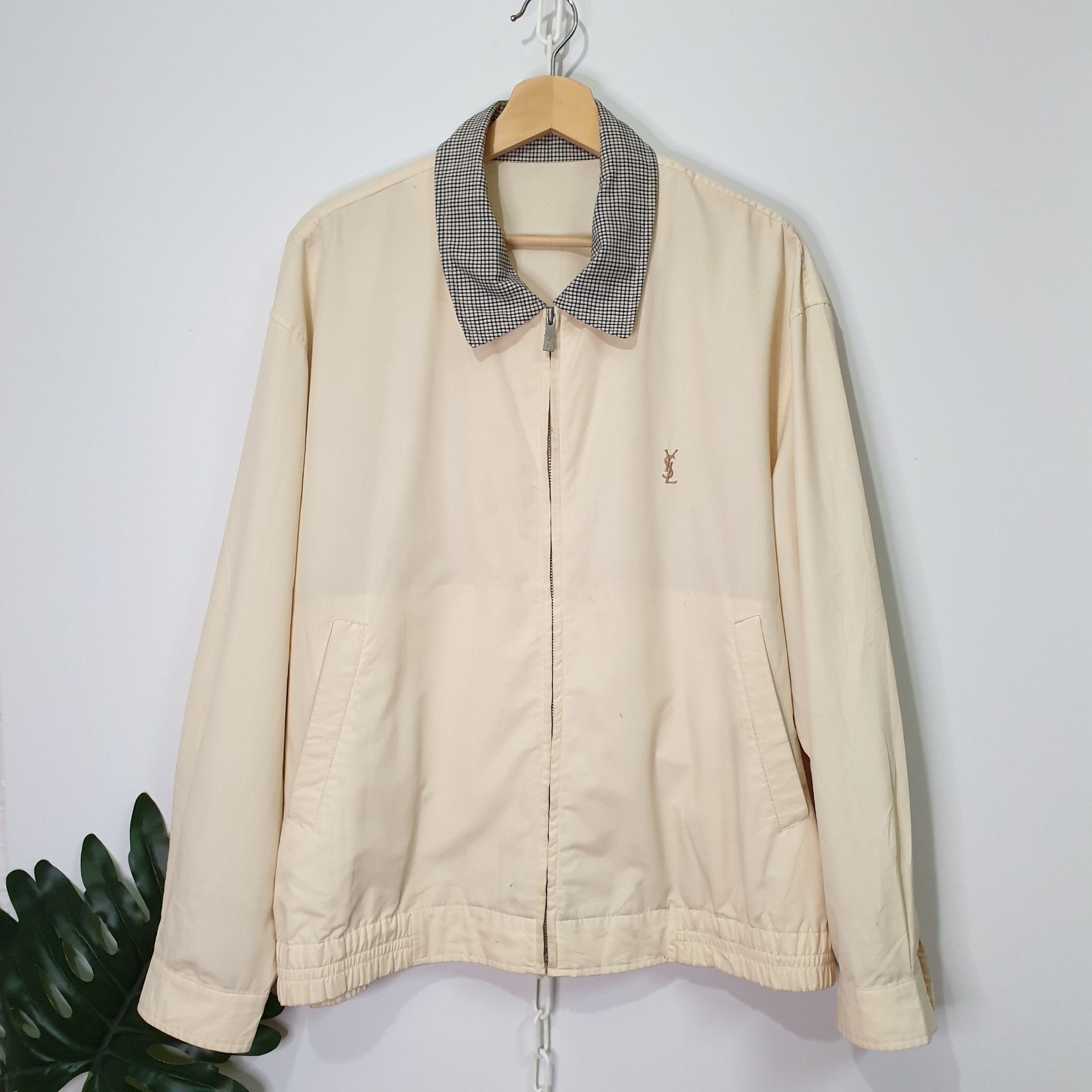 SAINT LAURENT ハリントンジャケット 90s Vintage YVES SAINT LAURENT pour homme Harrington Jacket