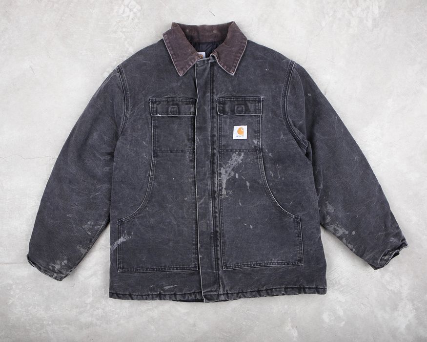 Vintage Vintage 90s Carhartt Jacket Traditional Distressed Faded | Grailed