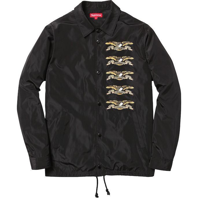 Supreme Antihero Black Coaches Jacket | Grailed