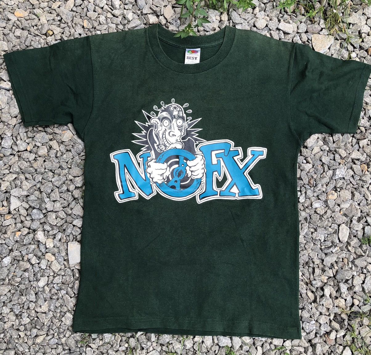 Vintage 90's Nofx punkrock album promo Fat Wreck Chords tee