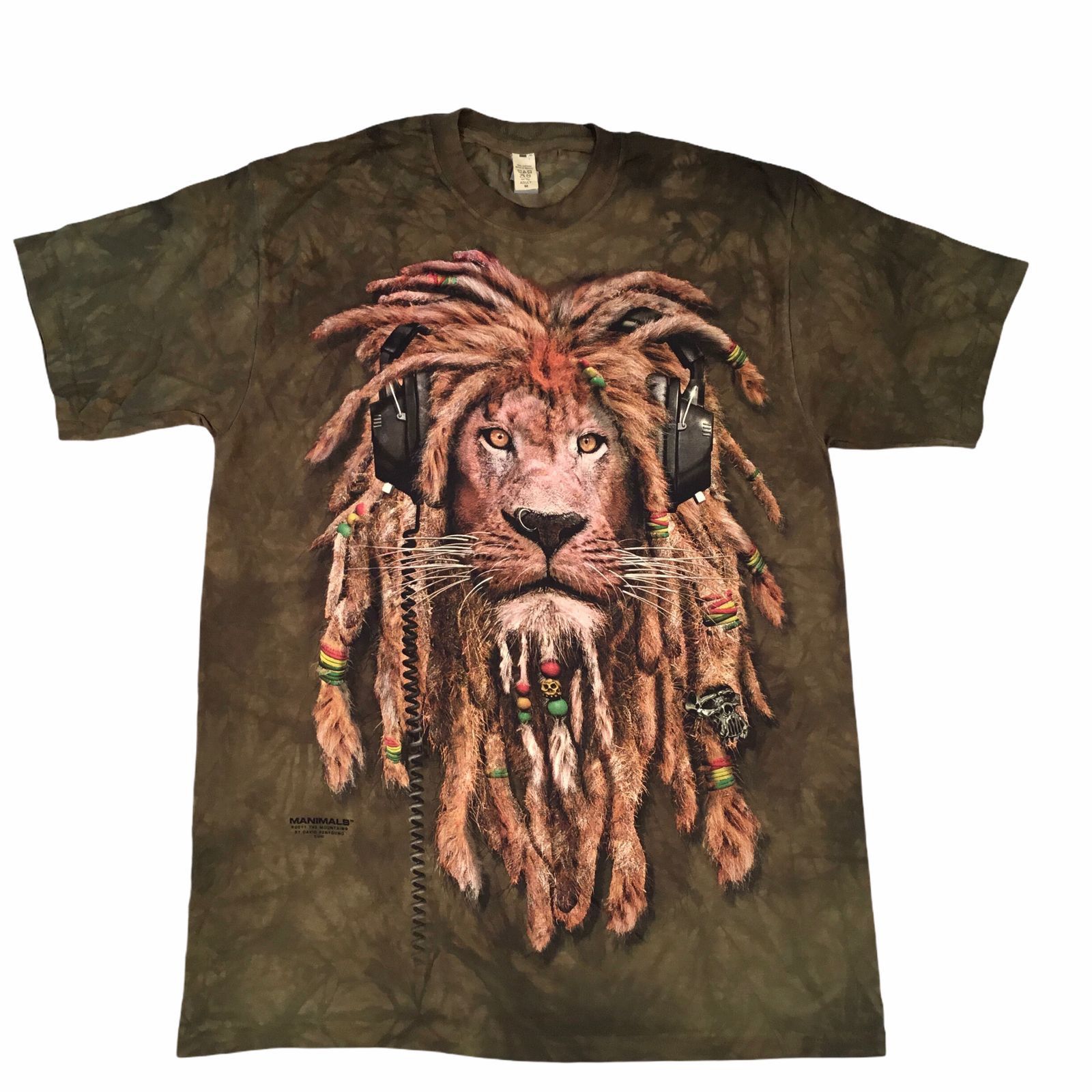 The Mountain Lion Dreadlocks Headphones Size Medium T-Shirt The ...