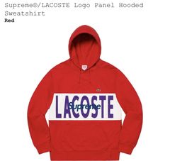 Supreme Lacoste Hoodie | Grailed