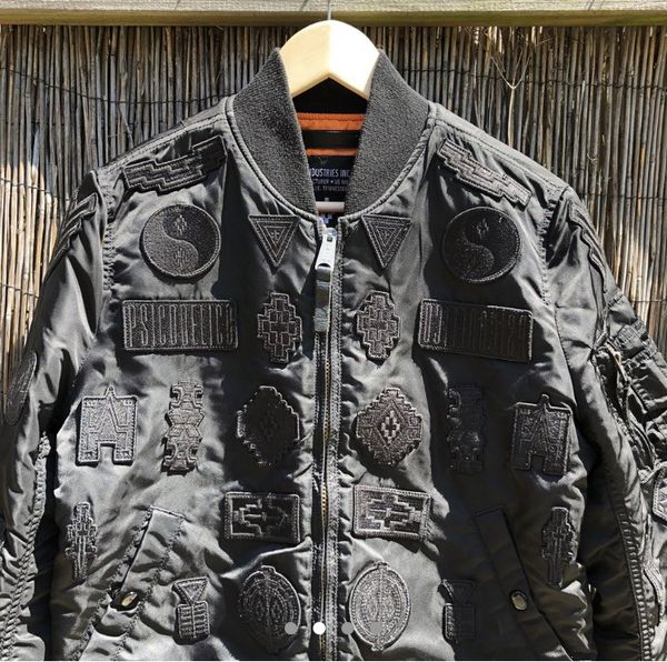 Travis Scott MARCELO BURLON “PISSIS” MA-1 FLIGHT JACKET | Grailed