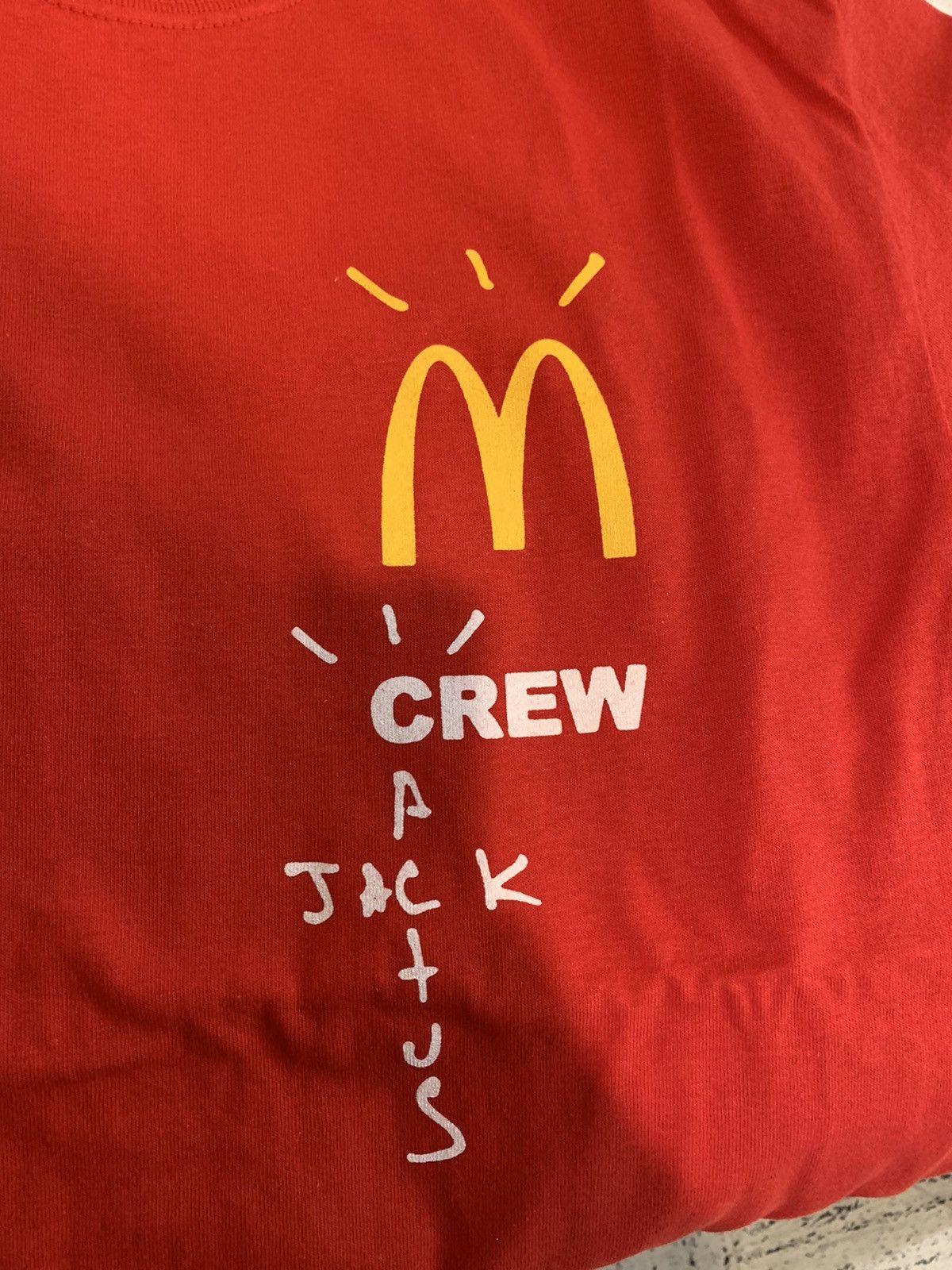 Gildan × Travis Scott Travis Scott McDonald’s Crew Cactus Jack T-Shirt Size US M / EU 48-50 / 2 - 6 Thumbnail