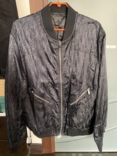 Dior Oblique Bomber Jacket Gray Technical Fabric