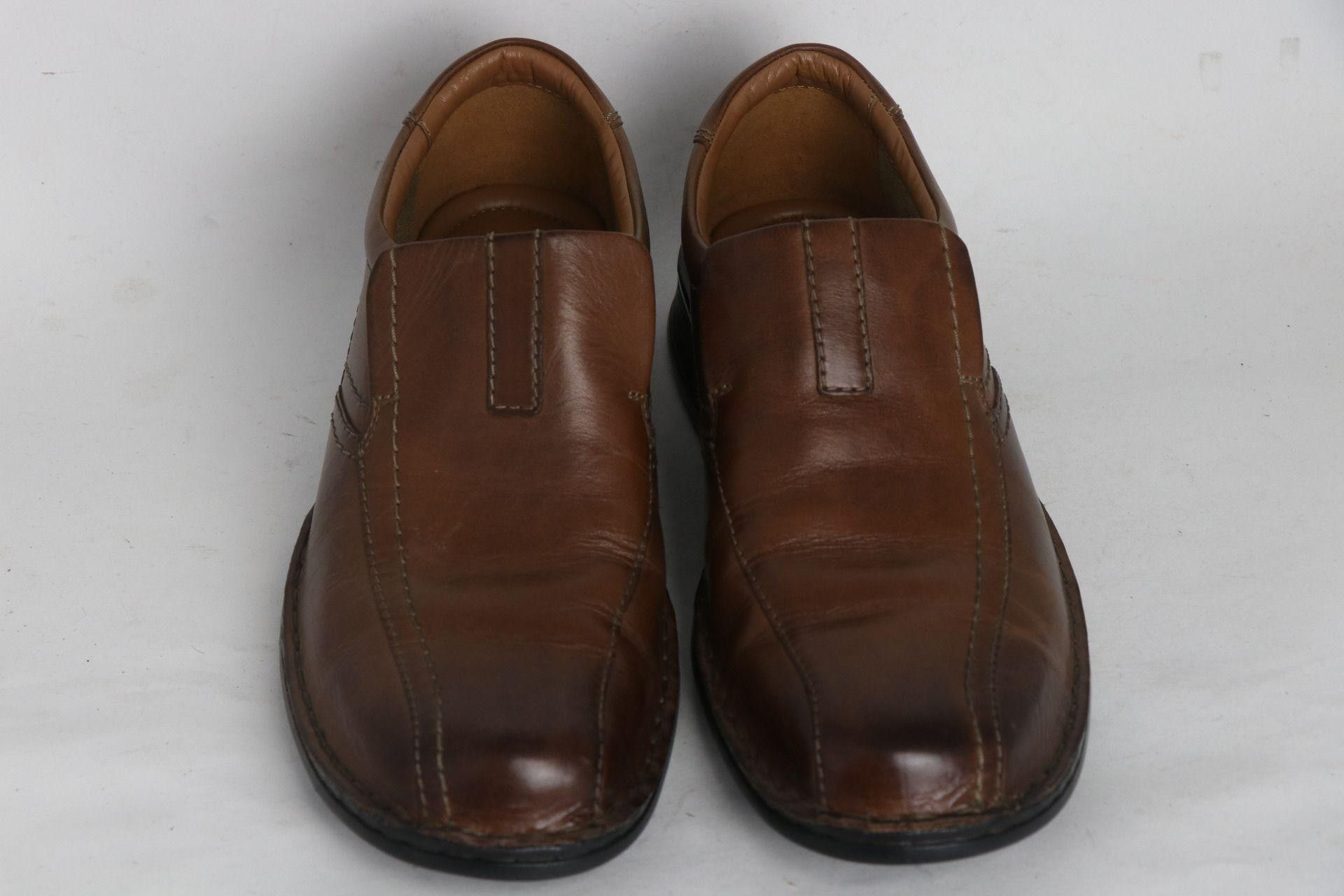 Clarks Escalade Step Leather Size Men's Loafers w/ BOX