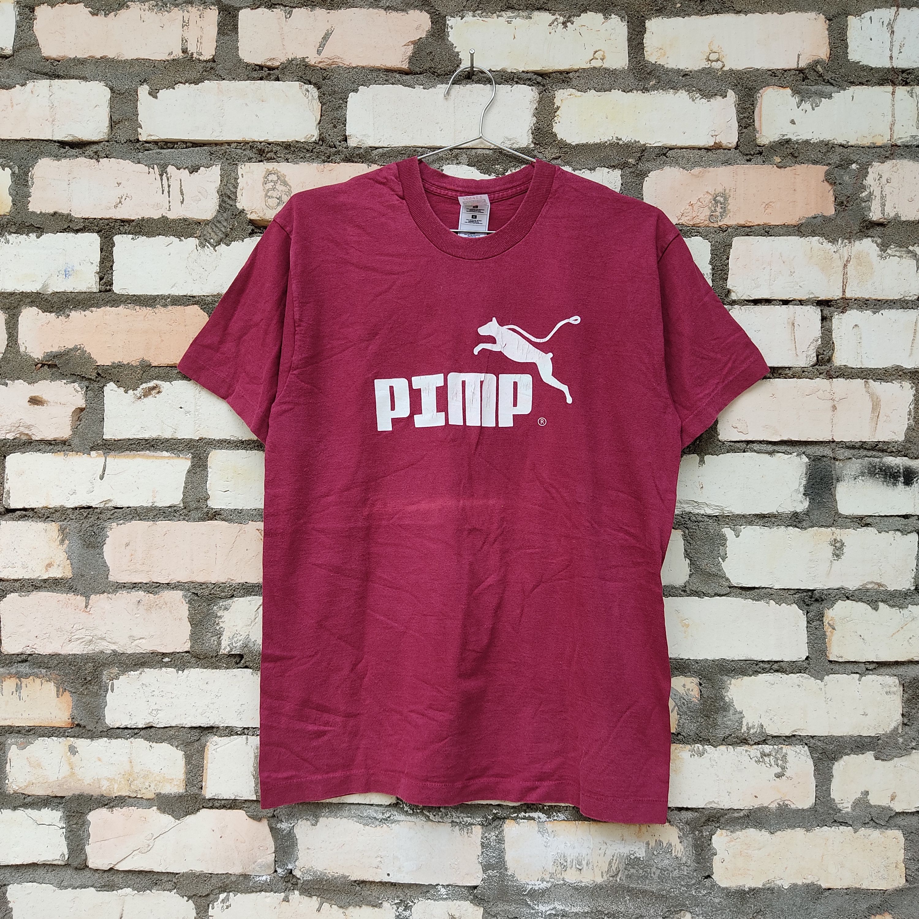 Fruit Of The Loom × Vintage Vintage Pimp Parody Puma Graphics Tee Size US M / EU 48-50 / 2 - 1 Thumbnail