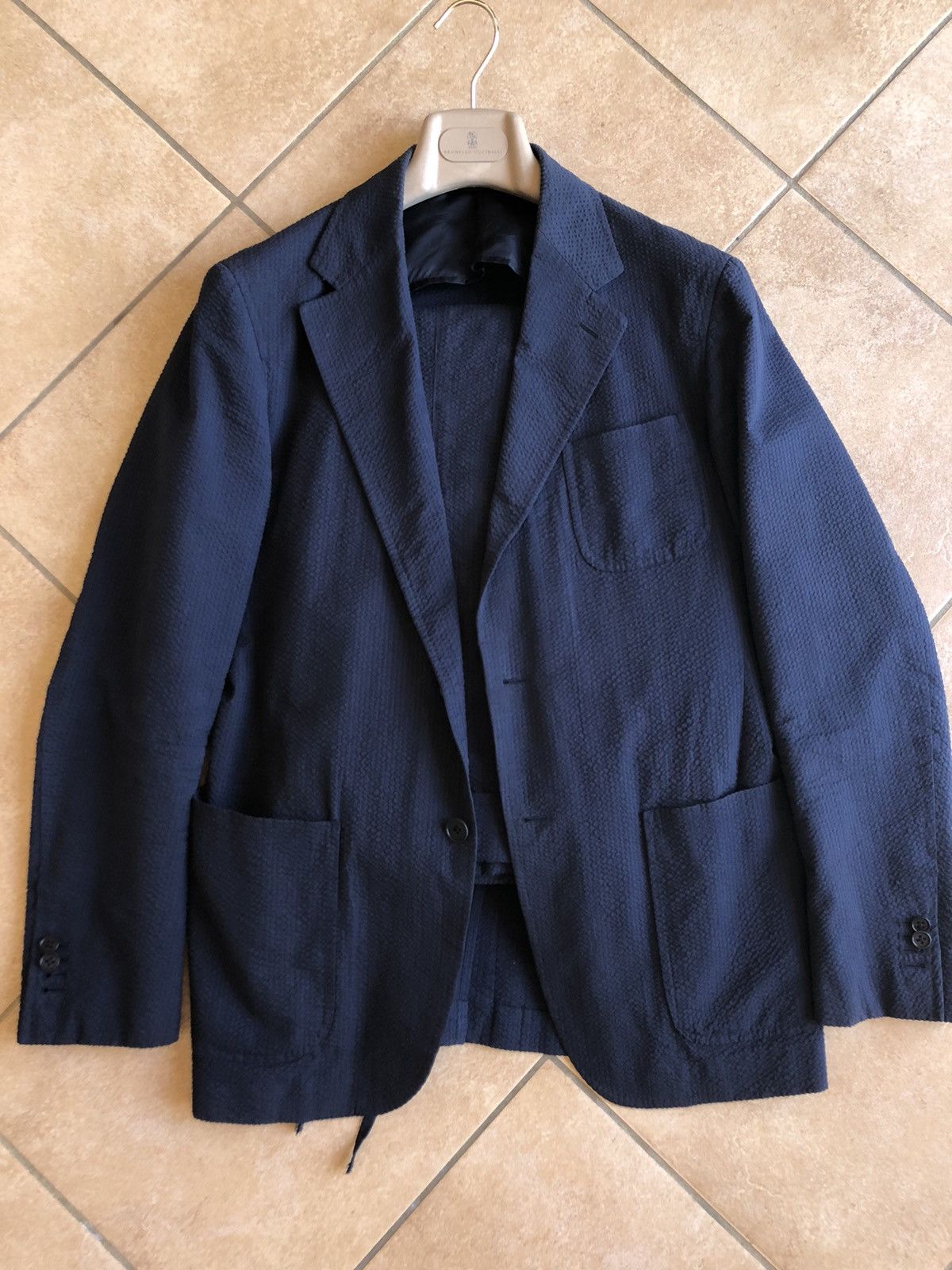 Camoshita Tonal Seersucker camoshita suit Grailed