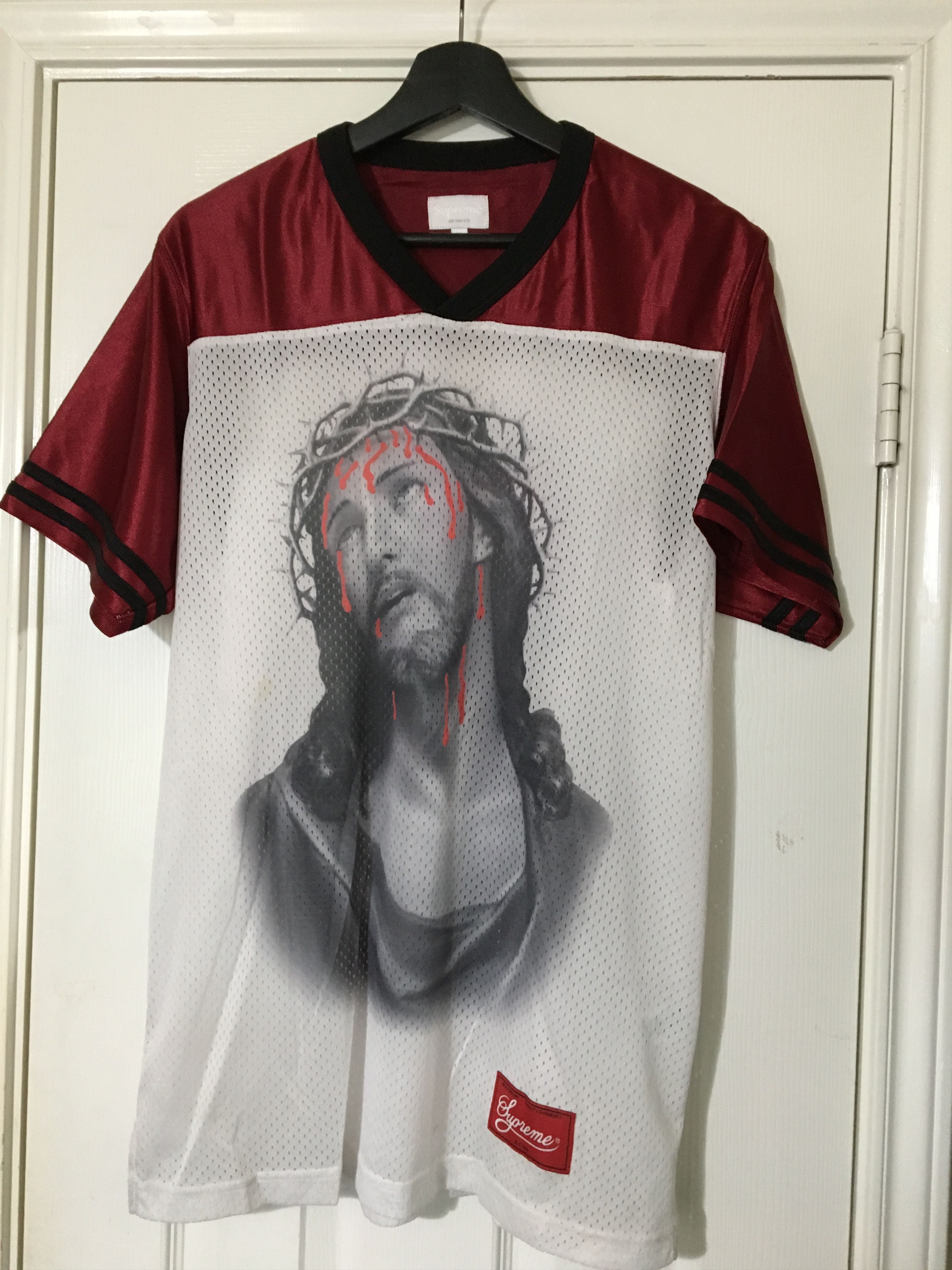 SUPREME JESUS FOOTBALL JERSEY CAMO SS14 - HotelomegaShops