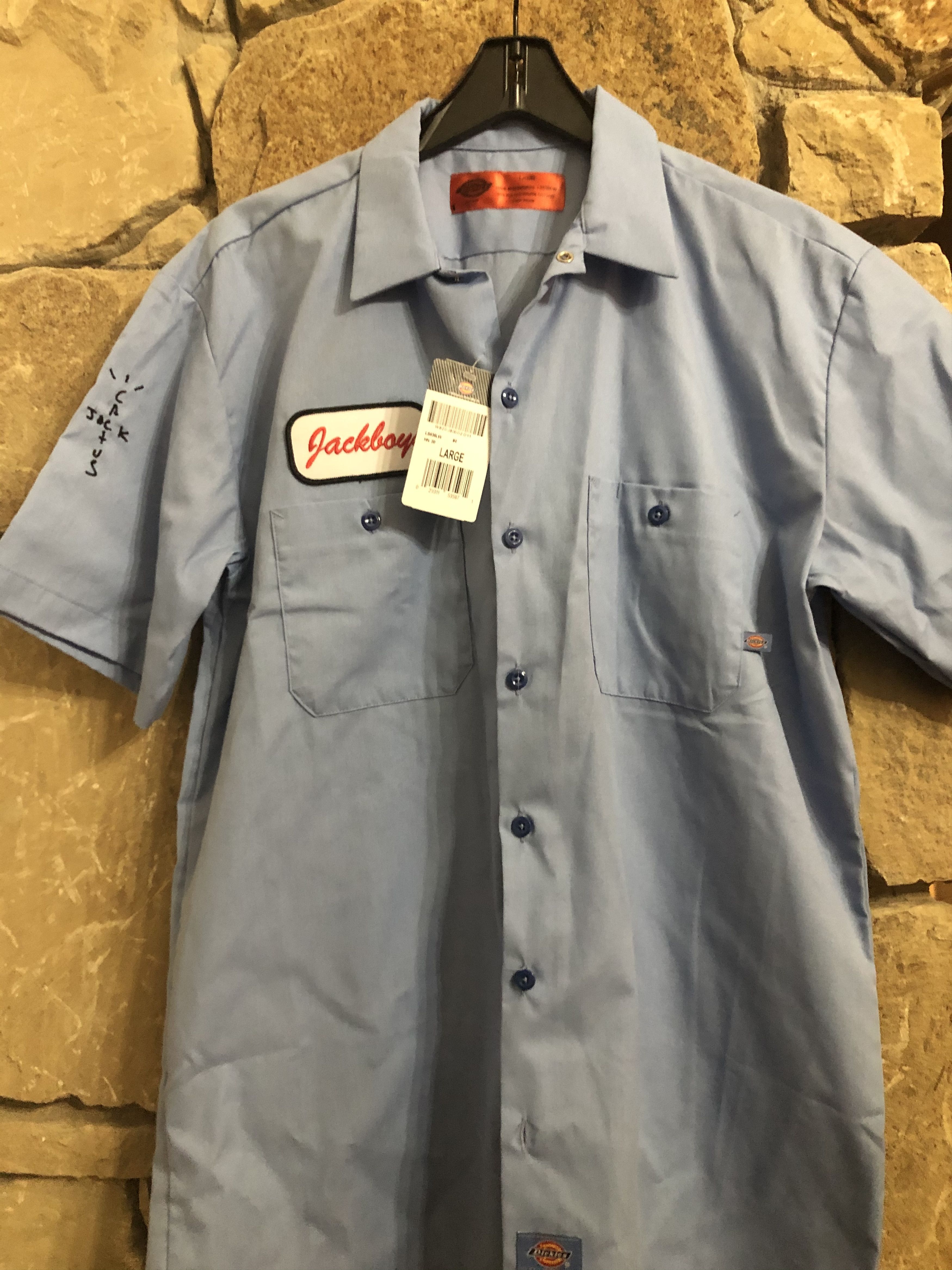 Vintage Ford Y Block Dickies Men's Short Sleeve Workshirt