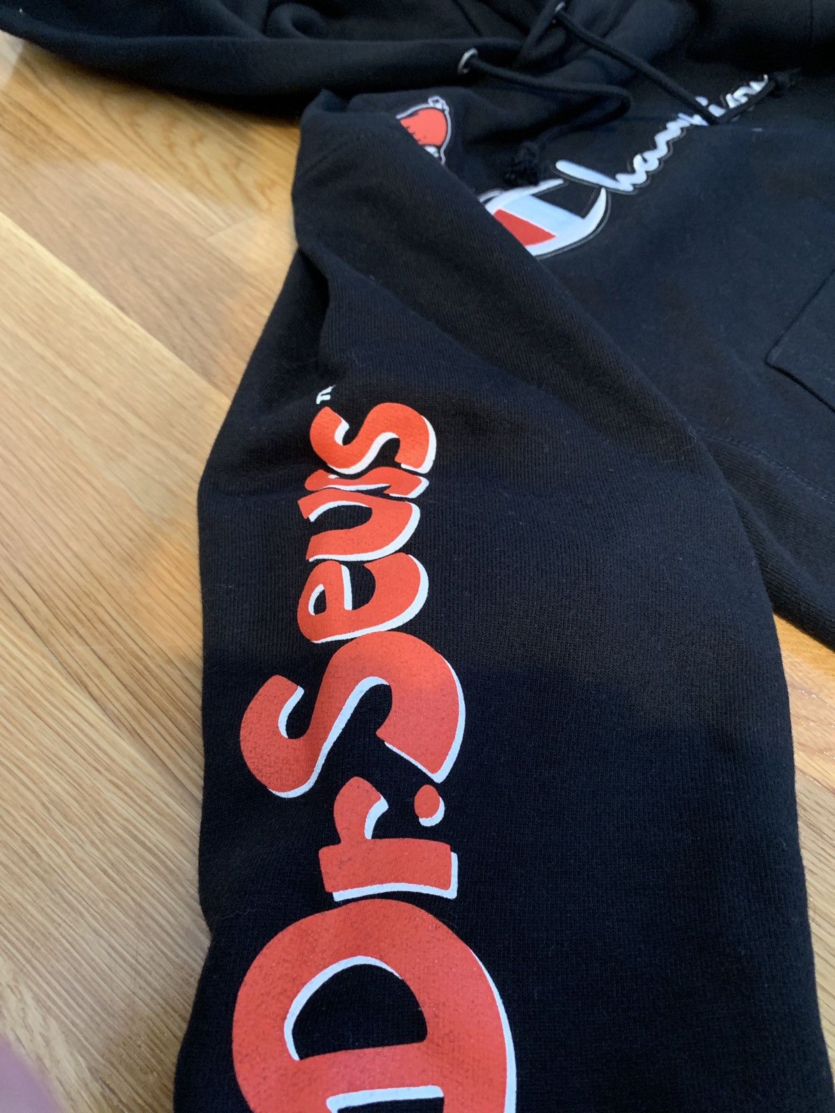 Champion DS/New Champion x Dr. Seuss Black Hoodie - Size: XS Size US XS / EU 42 / 0 - 5 Thumbnail