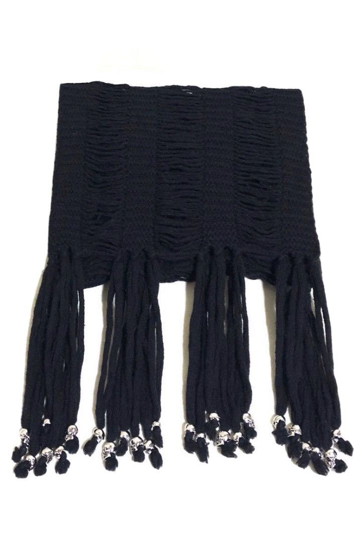 Undercover Undercover Paper Doll Scarf Fringe Wool Knit