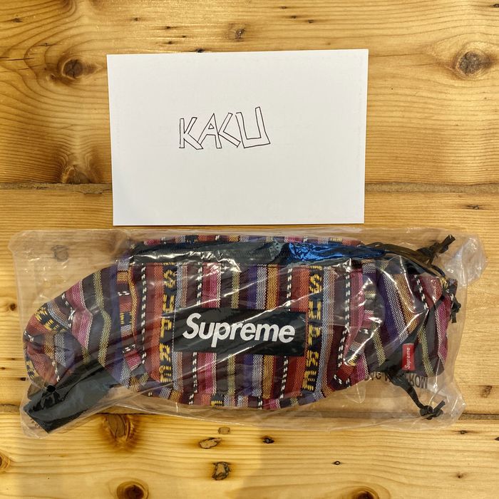 Supreme Supreme Woven Stripe Waist Bag Multicolor SS20 NEW DSWT