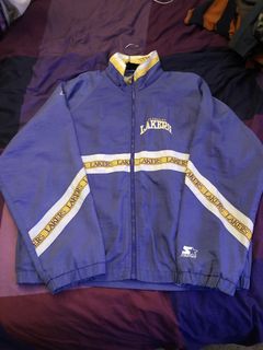 Vintage 80’s OG Los Angeles Lakers Satin Starter Jacket Sz M MINT NEW W/O  Tags