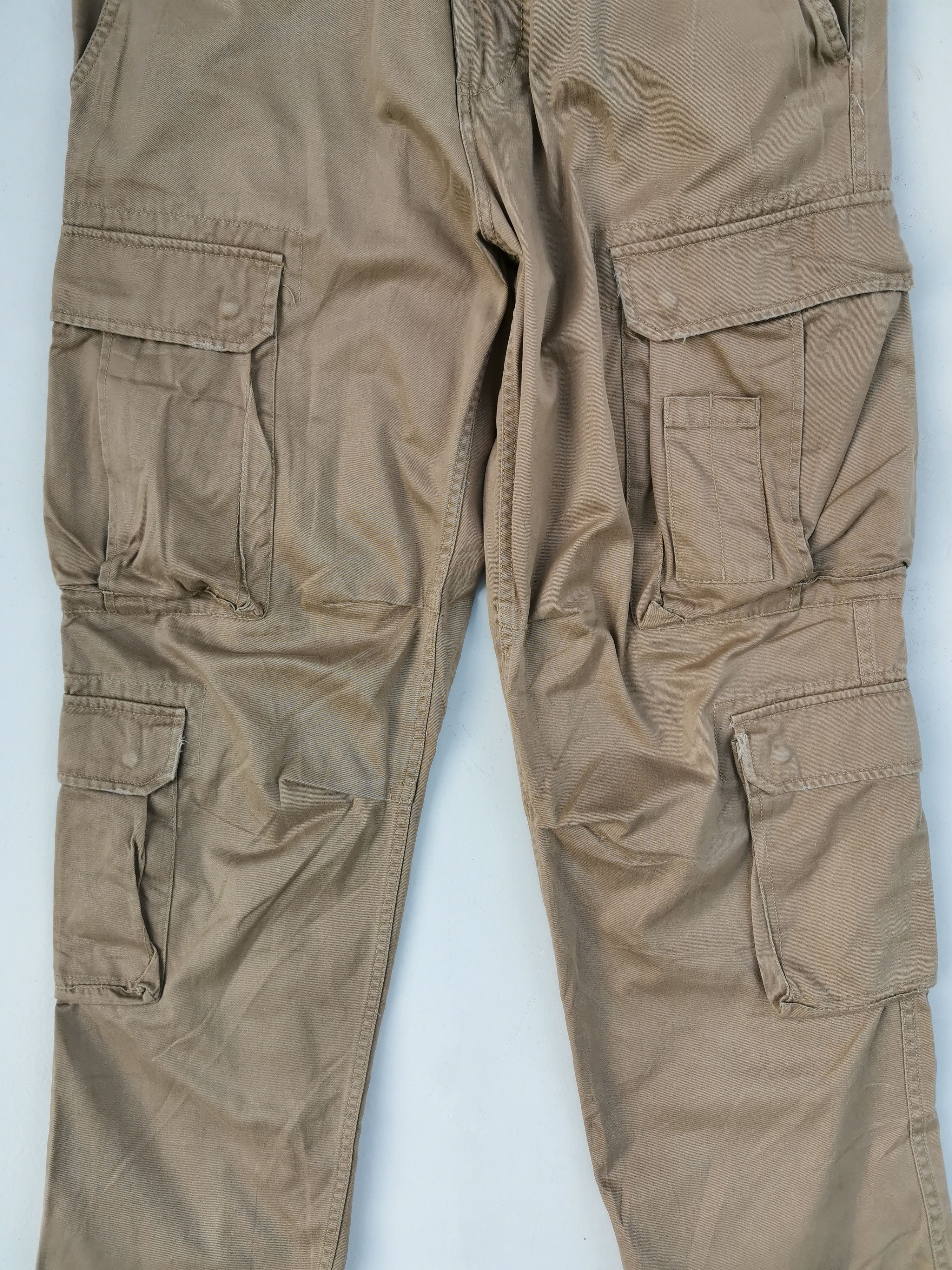 Japanese Brand Real Crush Clothing Tactical Cargo Multipocket Pants Size US 33 - 13 Thumbnail
