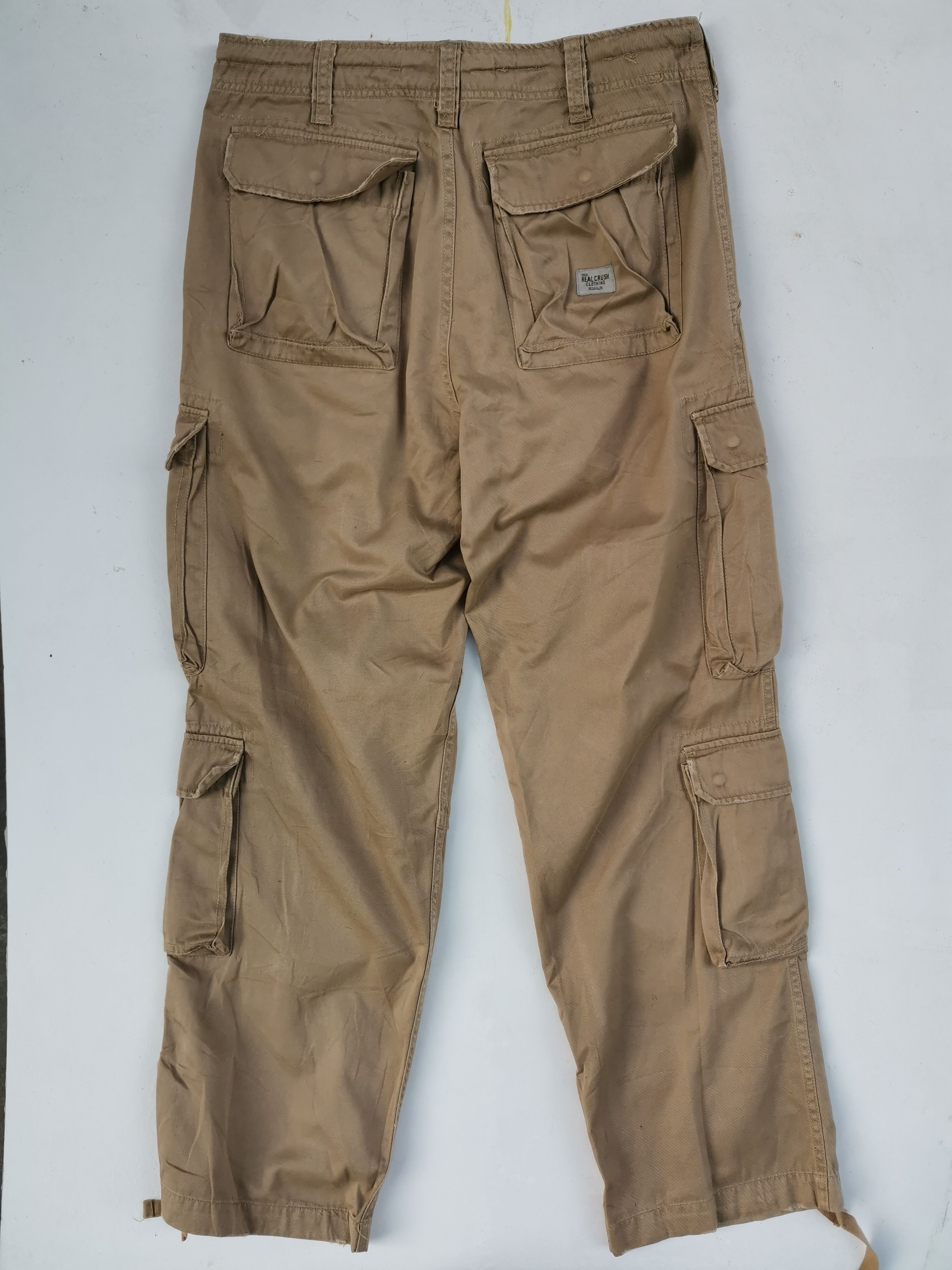 Japanese Brand Real Crush Clothing Tactical Cargo Multipocket Pants Size US 33 - 10 Thumbnail