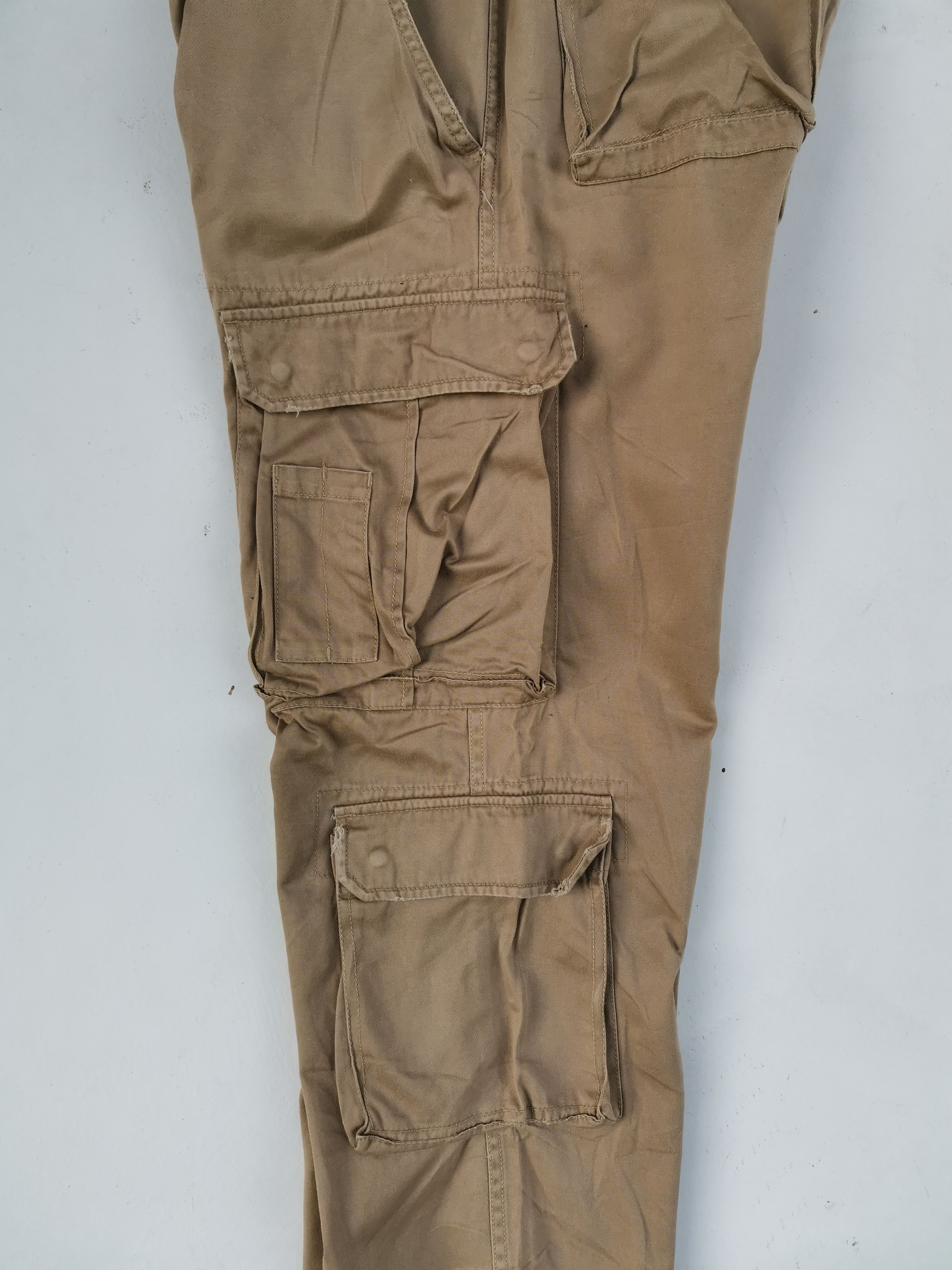 Japanese Brand Real Crush Clothing Tactical Cargo Multipocket Pants Size US 33 - 6 Thumbnail