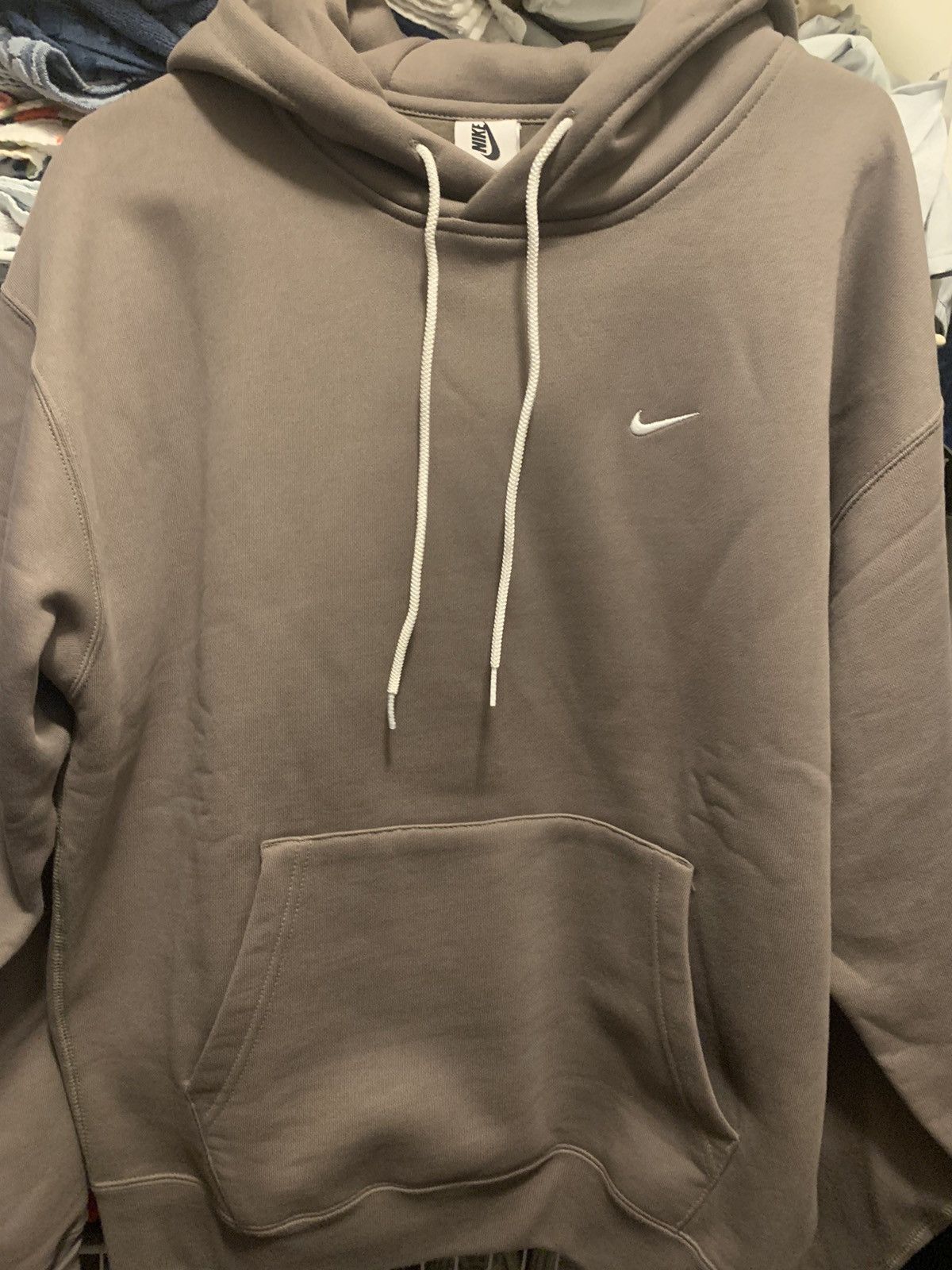 Nike NikeLab Olive Grey Fleece Hoodie Grailed