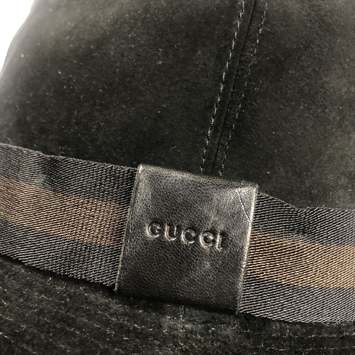 Gucci Gucci Leather Fedora Hat Size ONE SIZE - 6 Thumbnail