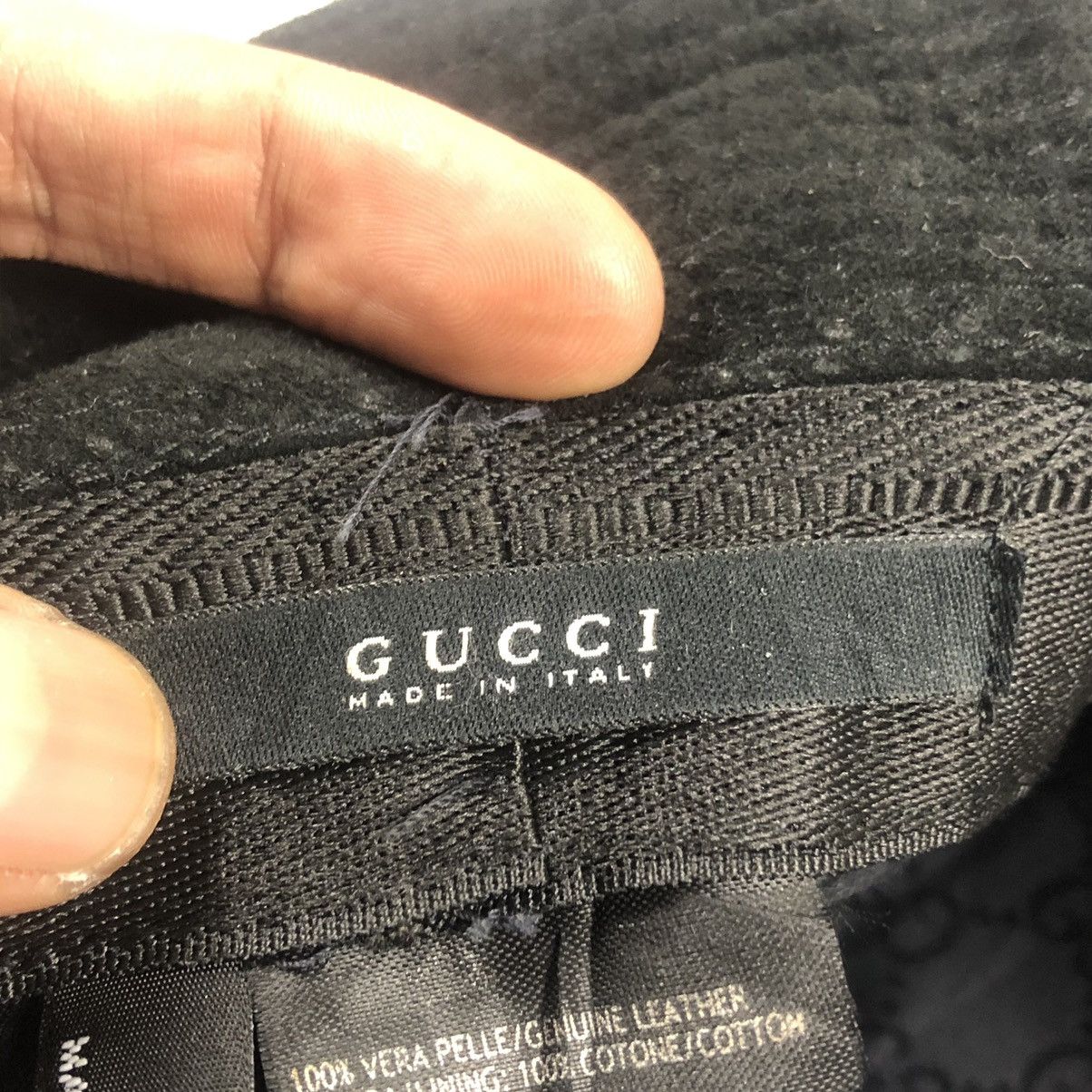 Gucci Gucci Leather Fedora Hat Size ONE SIZE - 10 Thumbnail