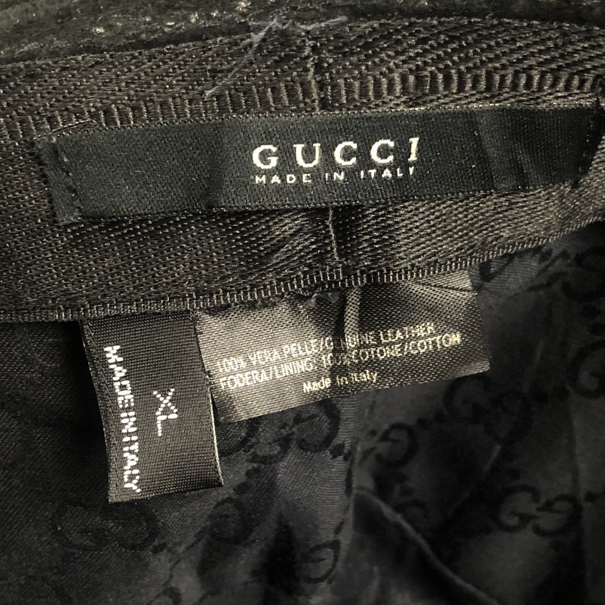 Gucci Gucci Leather Fedora Hat Size ONE SIZE - 8 Thumbnail