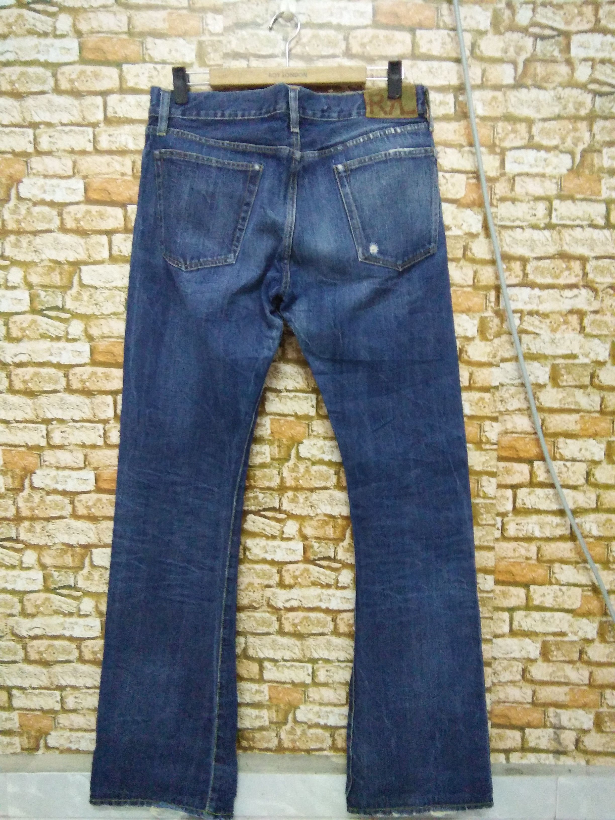 RRL Ralph Lauren RRL POLO RALPH LAUREN SELVEDGE DENIM DISTRESSED (A791) Size US 33 - 1 Thumbnail