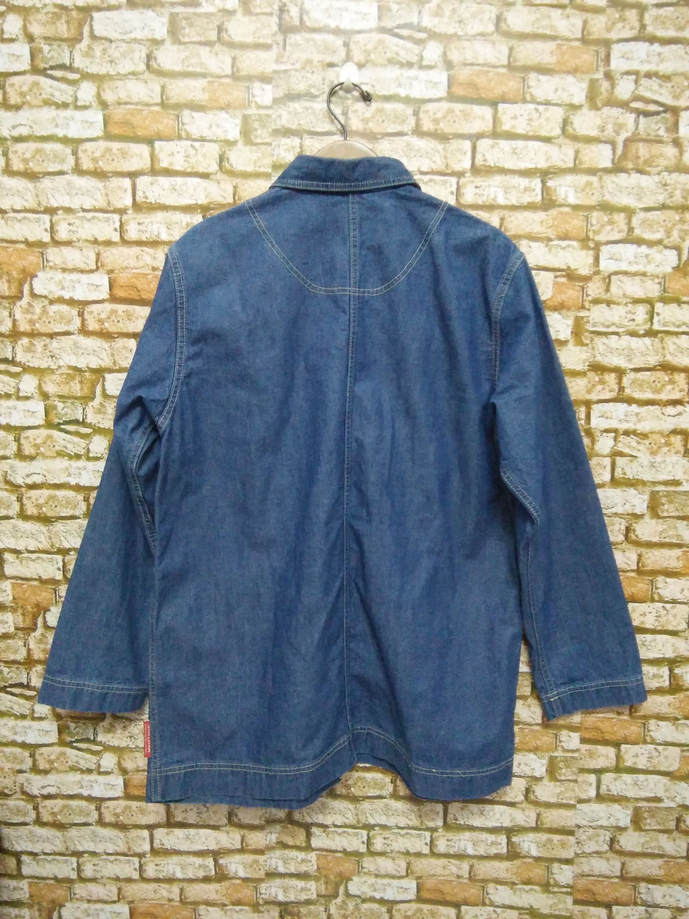 Hai Sporting Gear ISSEY MIYAKE HAI SPORTING GEAR INDIGO DENIM JACKET (A460) Size US M / EU 48-50 / 2 - 2 Thumbnail