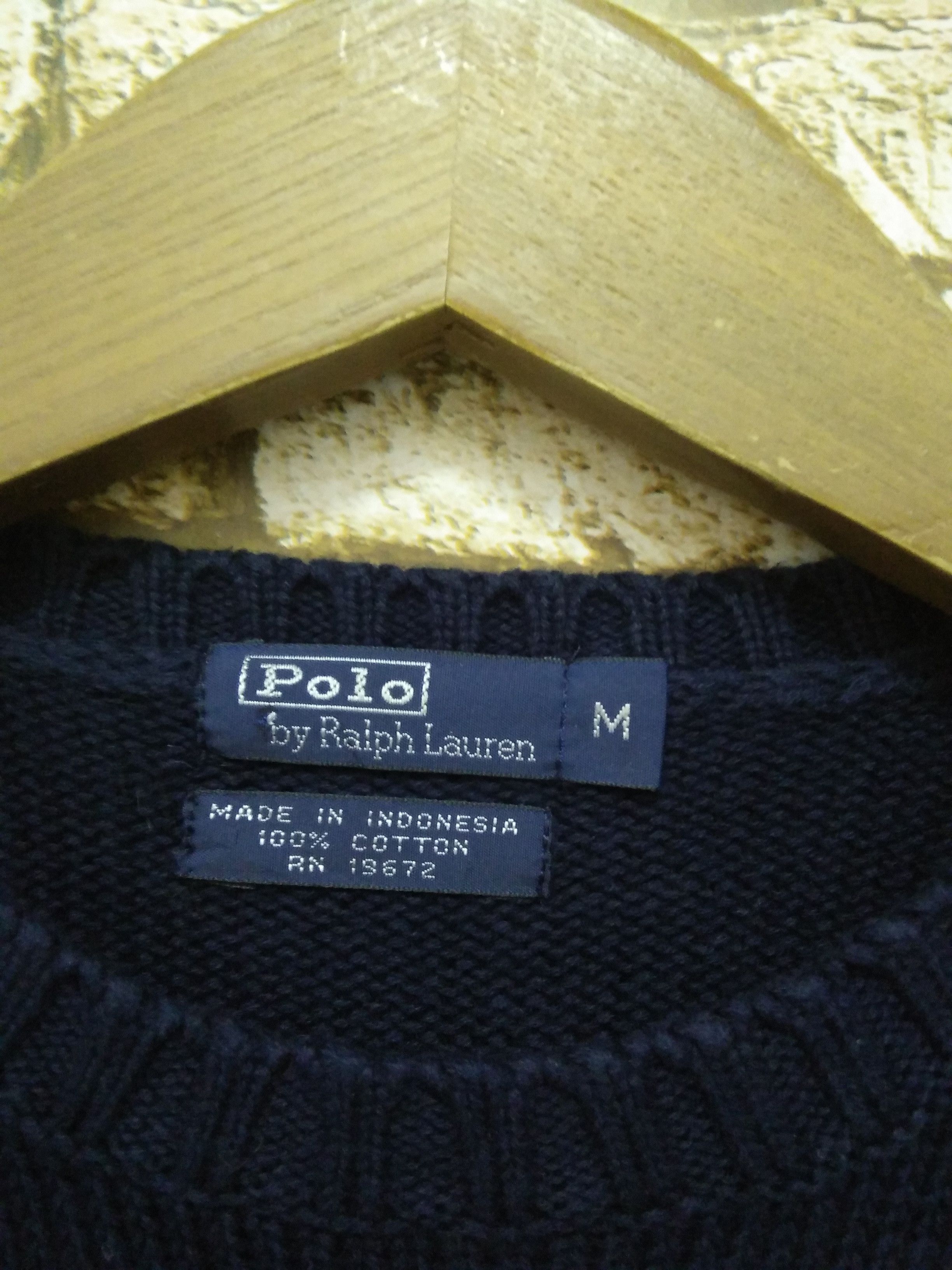 Polo Ralph Lauren 90s POLO RALPH LAUREN KNITWEAR PIT 20 (A734) Size US M / EU 48-50 / 2 - 3 Thumbnail