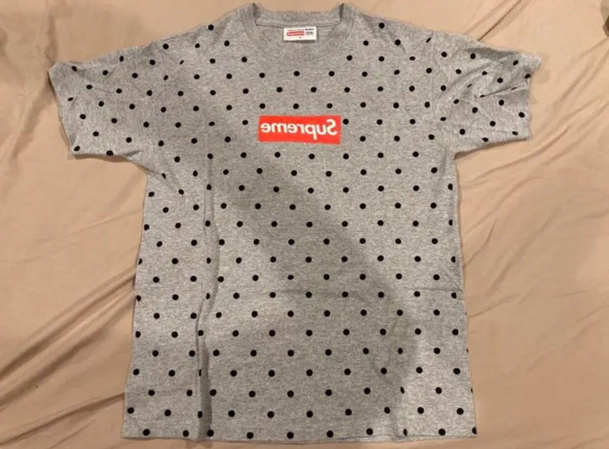 Supreme SS12 Supreme x CDG Polka Dot Box Logo Tee | Grailed