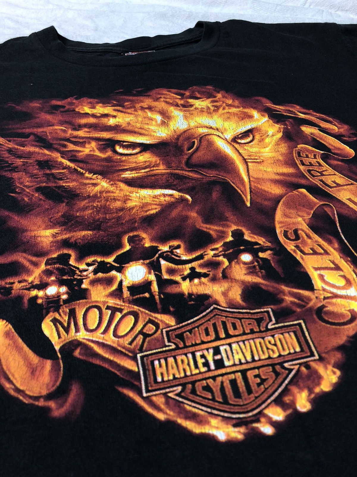 Harley Davidson Harley Davidson Eagle Fire Lightning Travis Scott T-Shirt Size US L / EU 52-54 / 3 - 5 Thumbnail