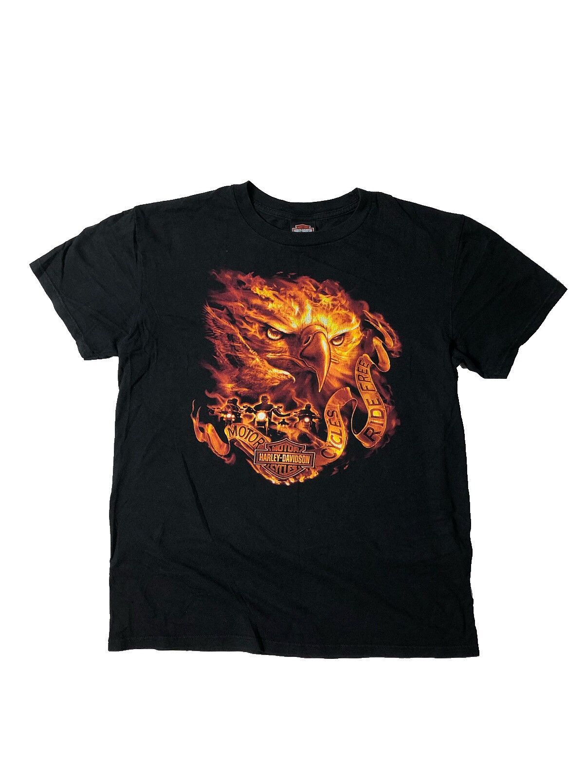 Harley Davidson Harley Davidson Eagle Fire Lightning Travis Scott T-Shirt Size US L / EU 52-54 / 3 - 1 Thumbnail