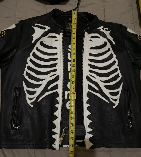 Supreme skeleton leather outlet jacket