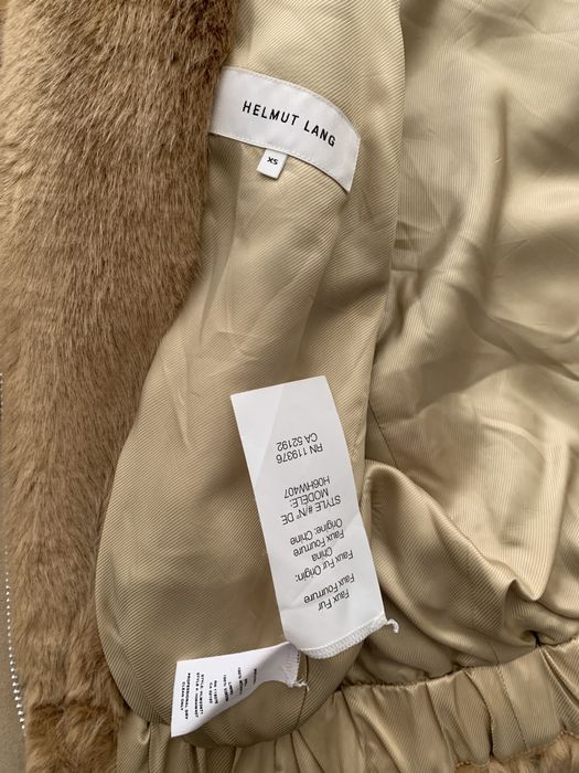 Helmut lang best sale faux fur bomber