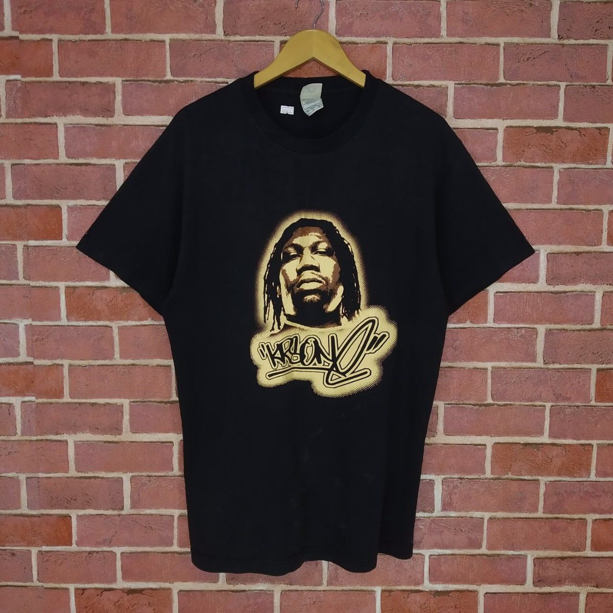 Rap Tees × Vintage Vintage KRS-one American Hip Hop Rapper