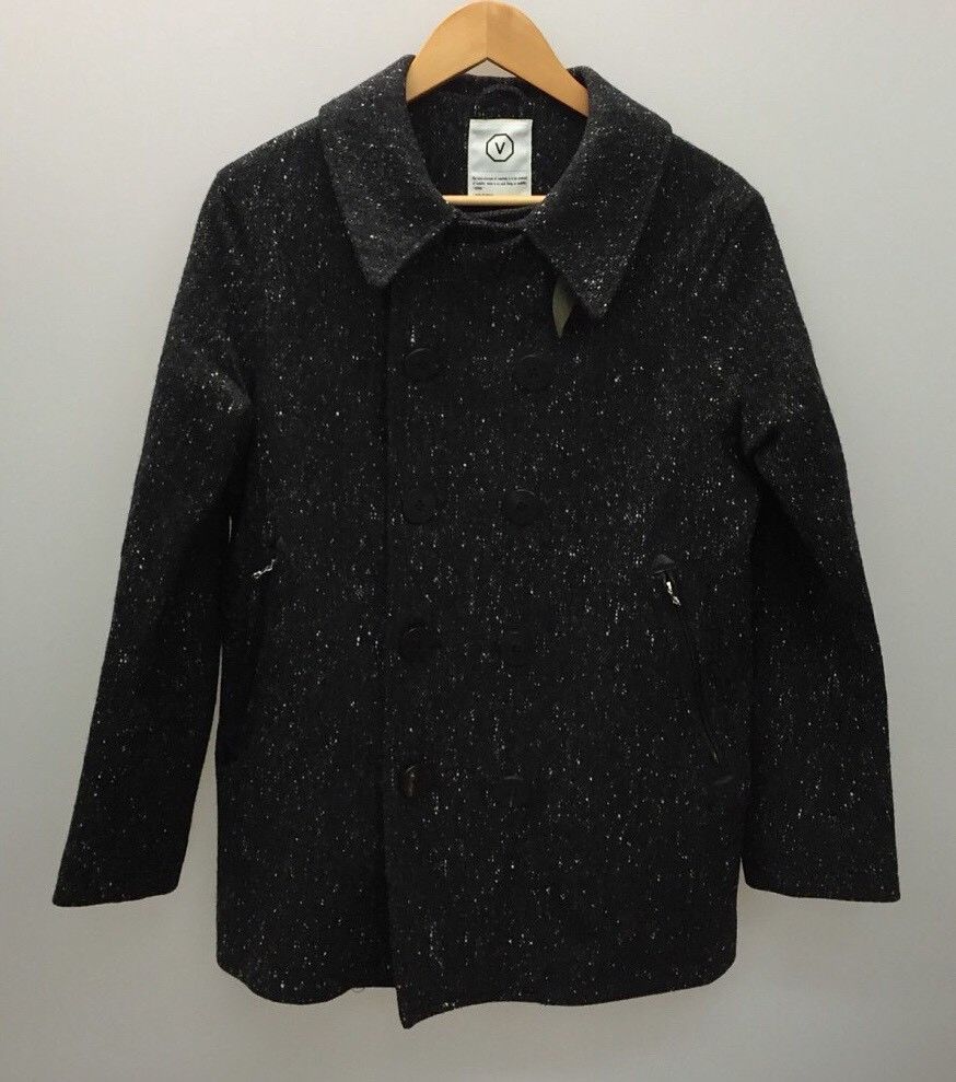 Goretex × Visvim LAST PRICE Lieutenant wool tweed Gore-Tex pea coat ...