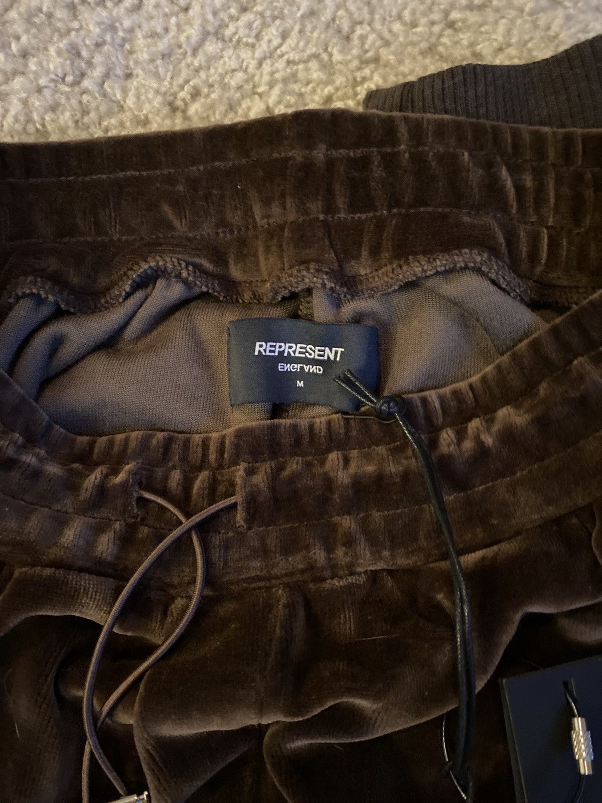 Represent Clo. Represent Velour Joggers-Brown Size US 34 / EU 50 - 3 Thumbnail