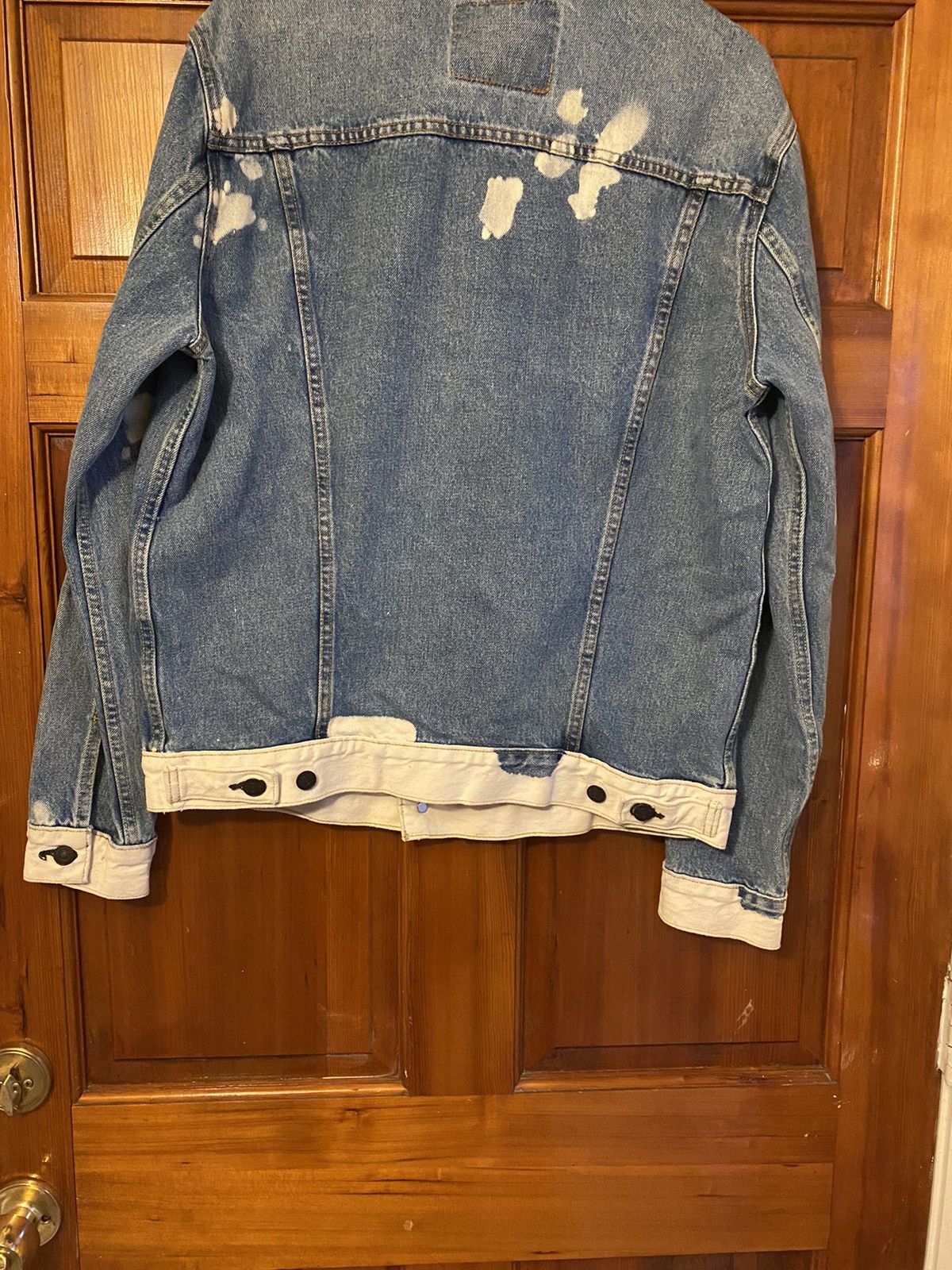 Levi's *RARE* Levi’s Bleached/Painted Denim Trucker Size L Size US L / EU 52-54 / 3 - 2 Thumbnail