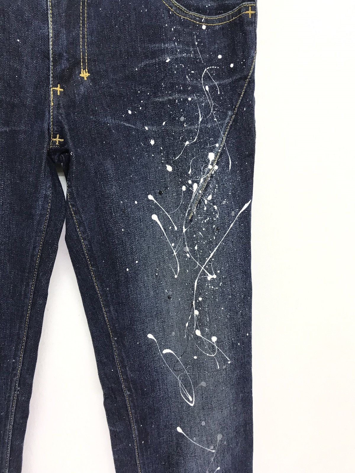 Number (N)ine Made in Japan Number (N)ine Painter Jeans Skinny Stretch Size US 30 / EU 46 - 5 Thumbnail