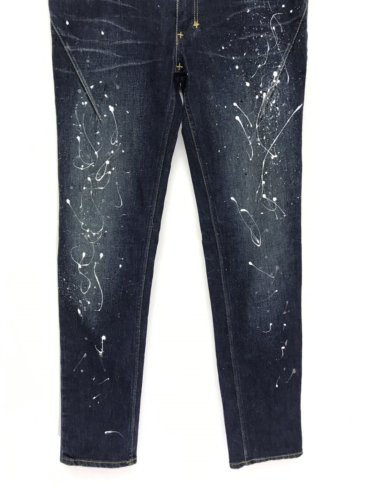 Number (N)ine Made in Japan Number (N)ine Painter Jeans Skinny Stretch Size US 30 / EU 46 - 3 Thumbnail