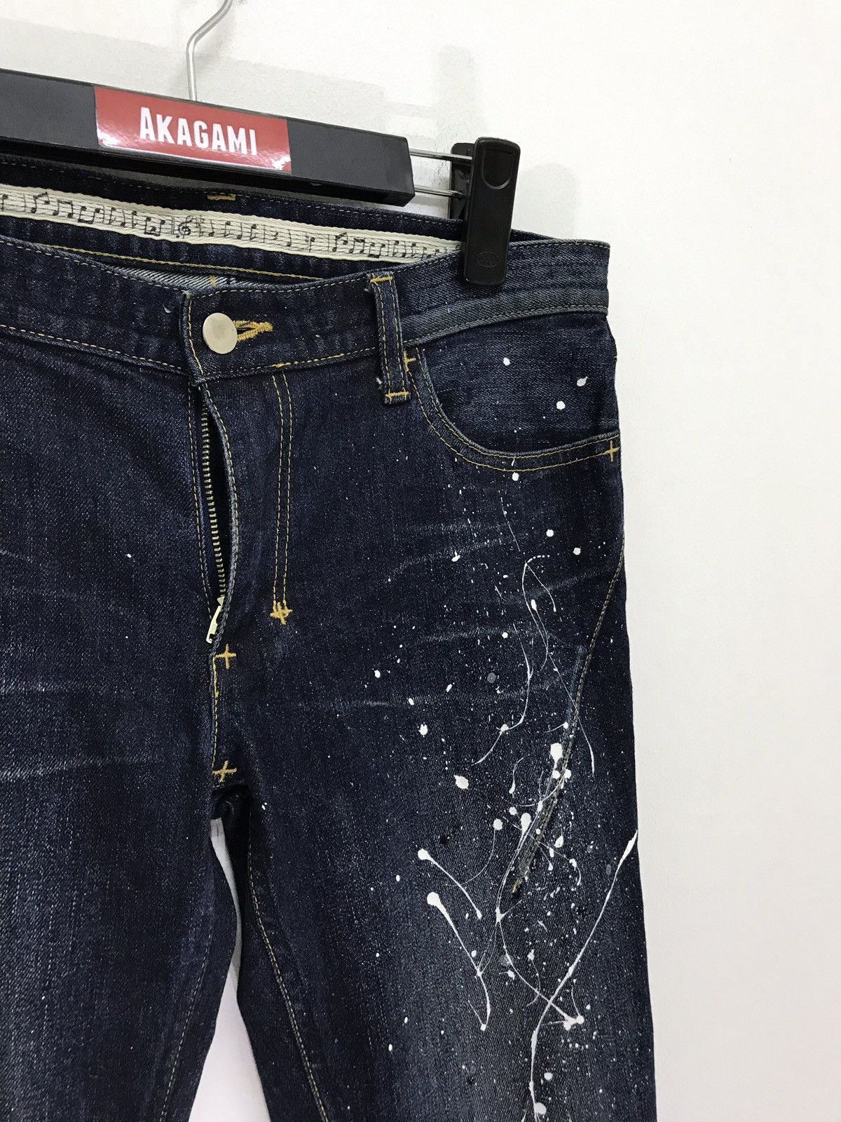 Number (N)ine Made in Japan Number (N)ine Painter Jeans Skinny Stretch Size US 30 / EU 46 - 6 Thumbnail