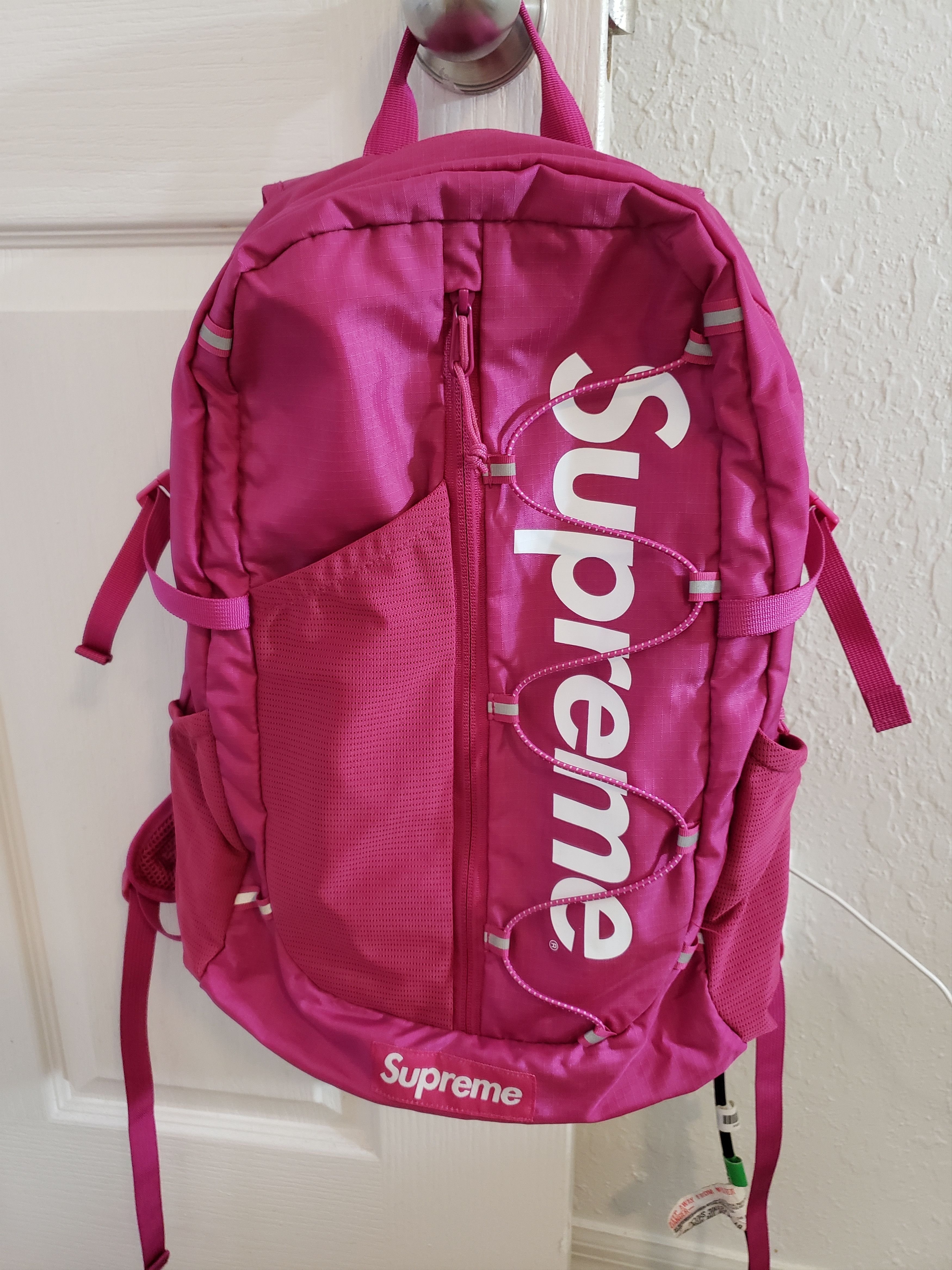 Supreme backpack magenta shop