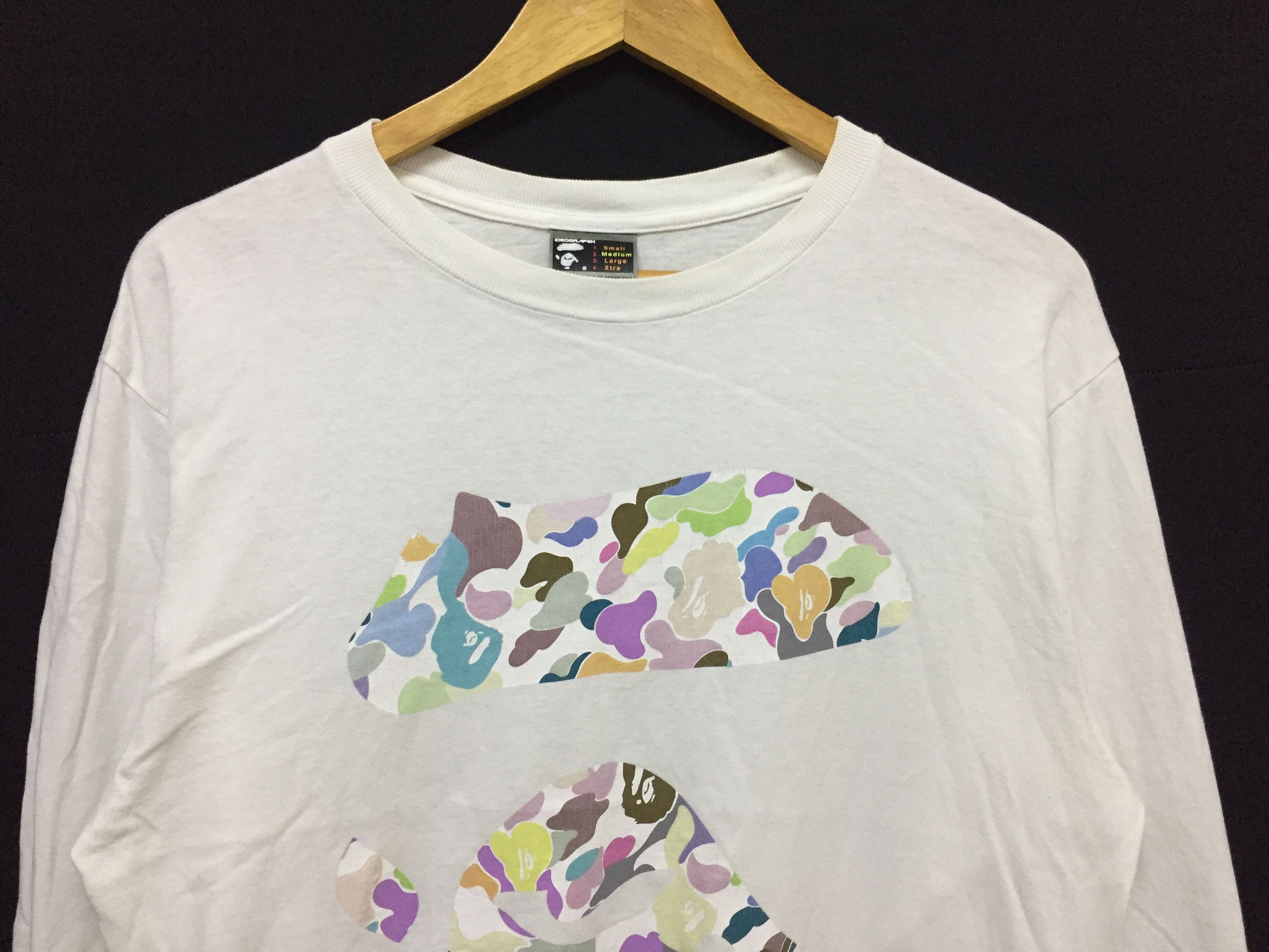 Bape 1999 Bape cotton candy face long sleeve Size US M / EU 48-50 / 2 - 3 Thumbnail
