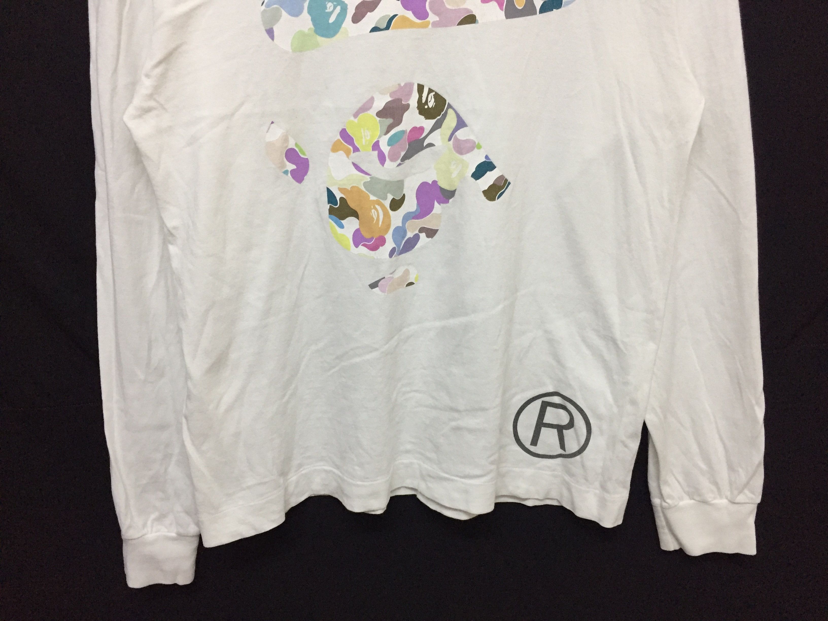 Bape 1999 Bape cotton candy face long sleeve Size US M / EU 48-50 / 2 - 4 Thumbnail