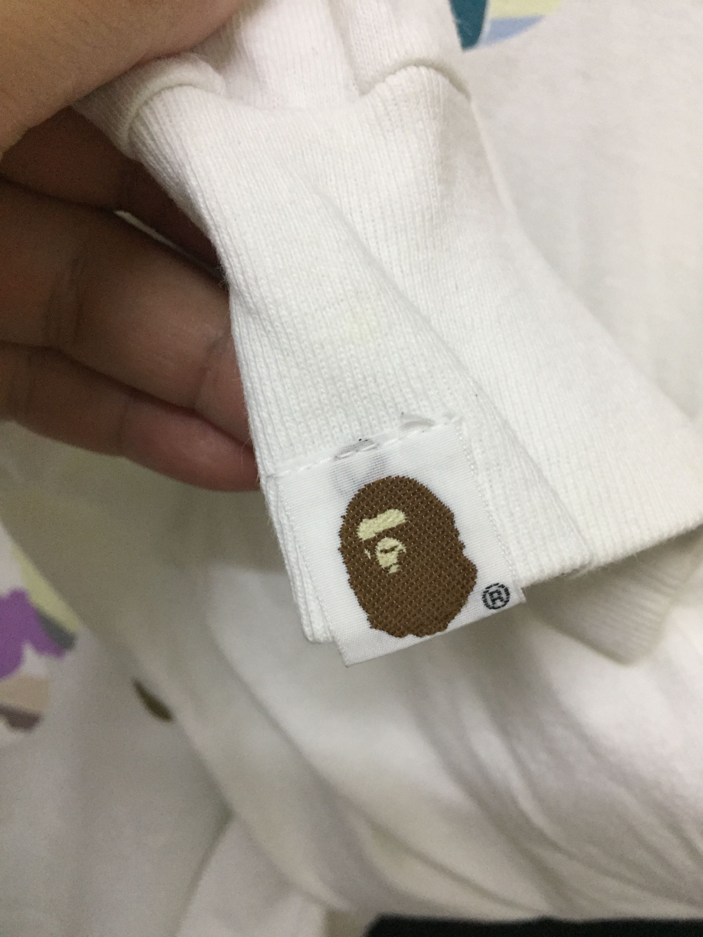 Bape 1999 Bape cotton candy face long sleeve Size US M / EU 48-50 / 2 - 10 Thumbnail