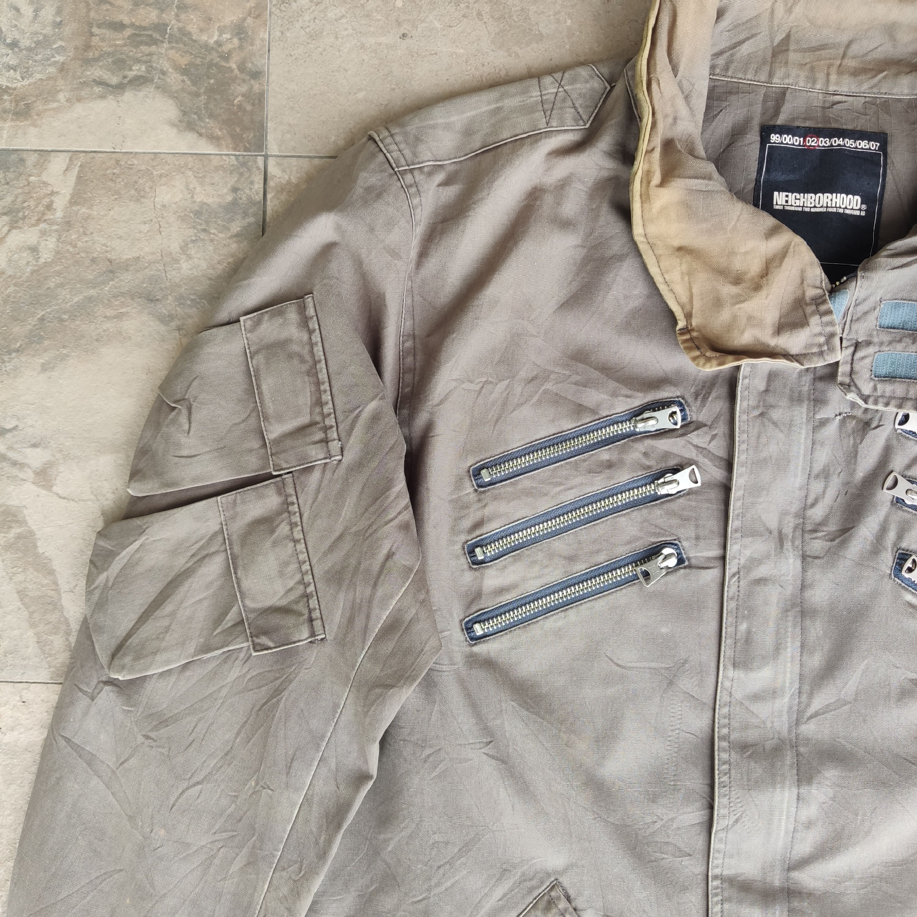 Japanese Brand NEIGHBORHOOD RARE DESIGN MILITARY JACKET Size US L / EU 52-54 / 3 - 14 Thumbnail