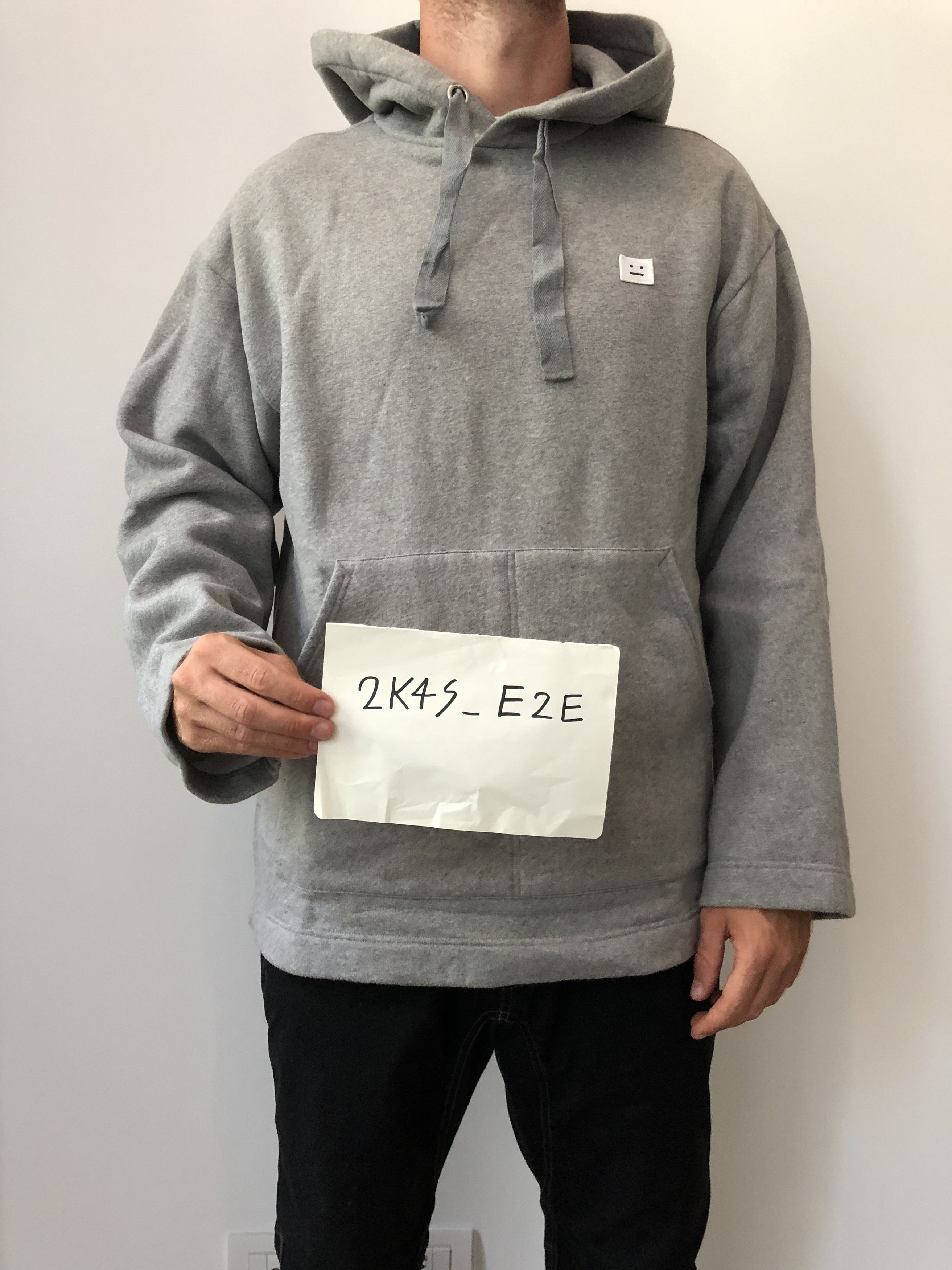 Acne Studios Acne Oversize Melange Grey Ferris Face Hoodie Grailed