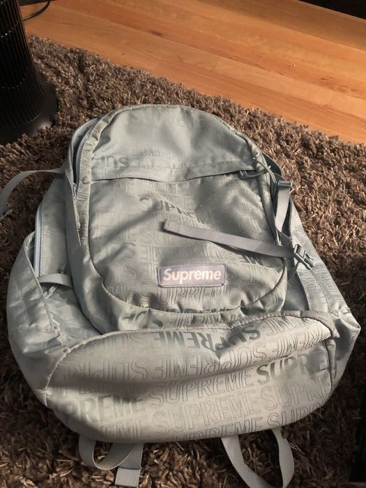 Supreme Backpack SS19 (Ice Blue)  Supreme backpack, Supreme bag, Backpacks