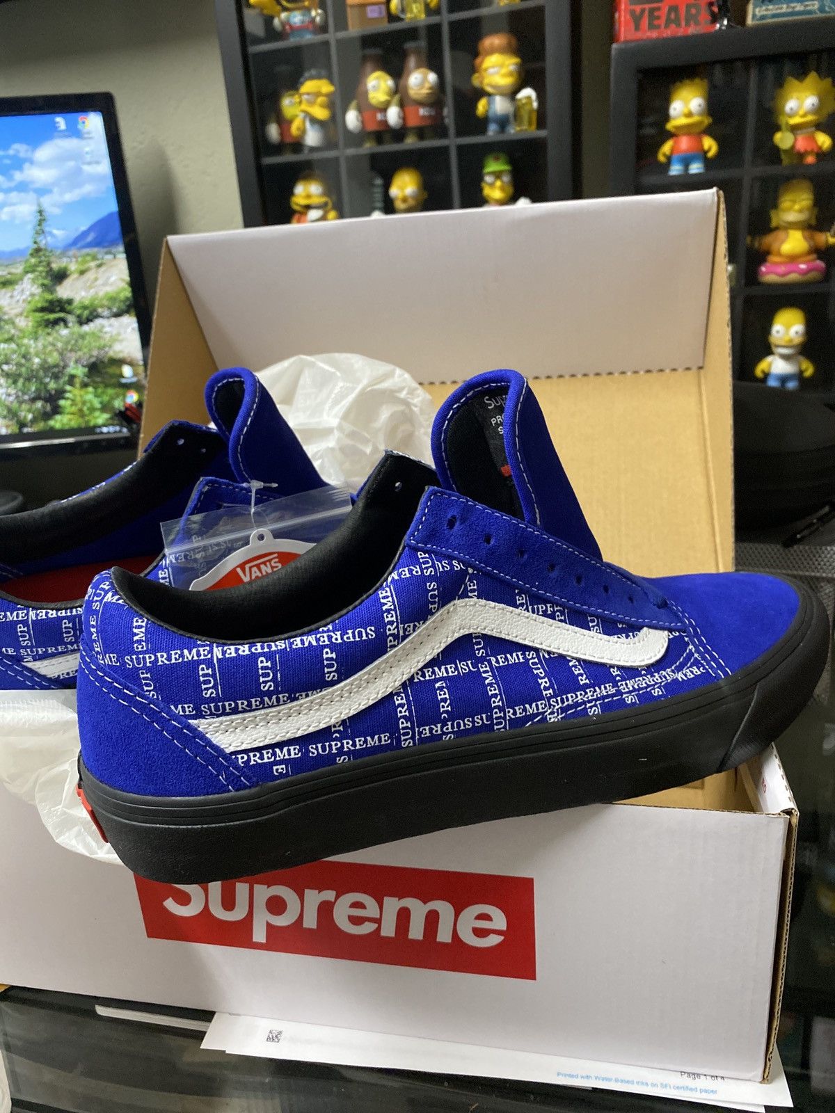 supreme vans オールドスクール Supreme×VANS 'Skate Old Skool'オールドスクール FBI バンズ 26