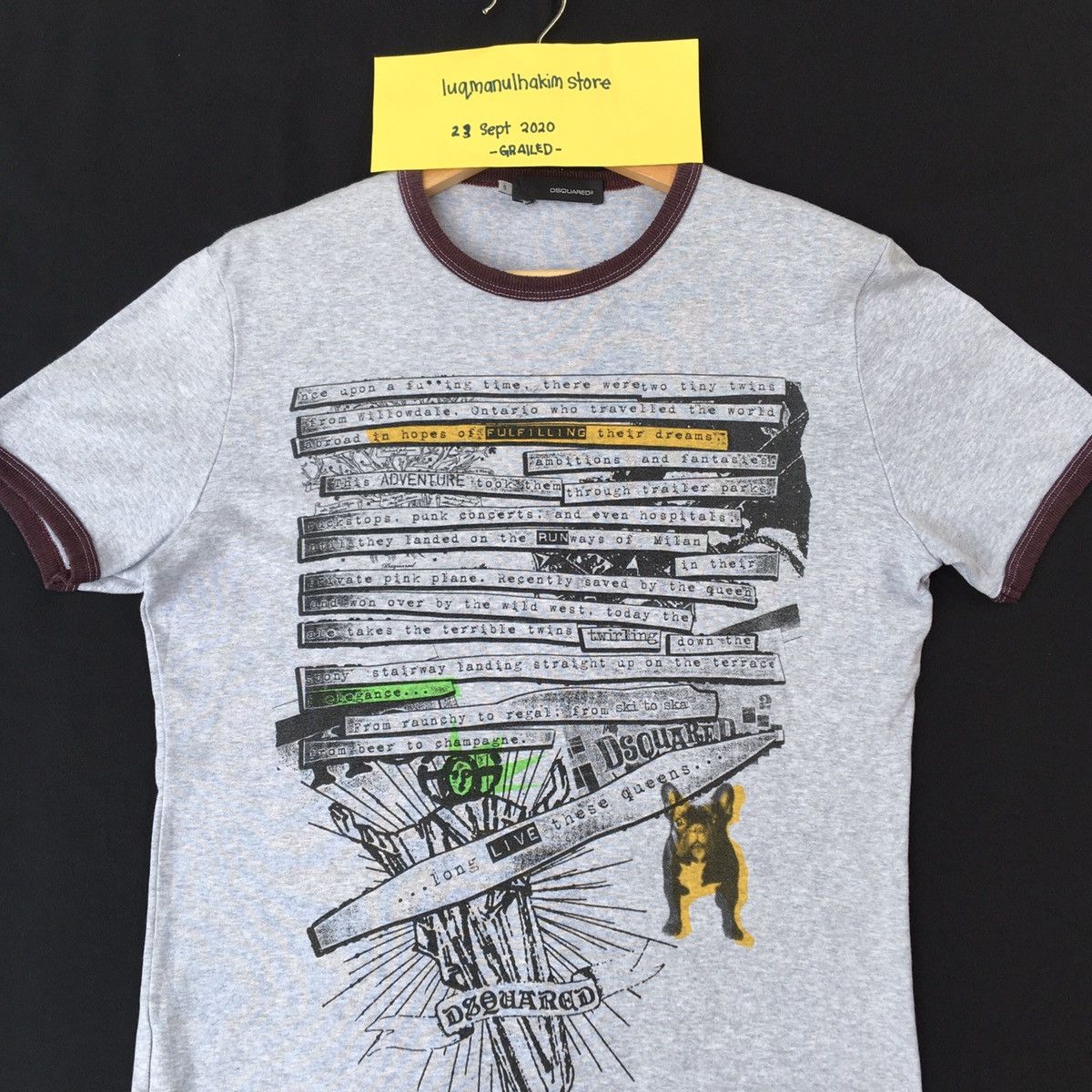 Dsquared2 Rare Dsquared script t shirt Size US M / EU 48-50 / 2 - 1 Thumbnail